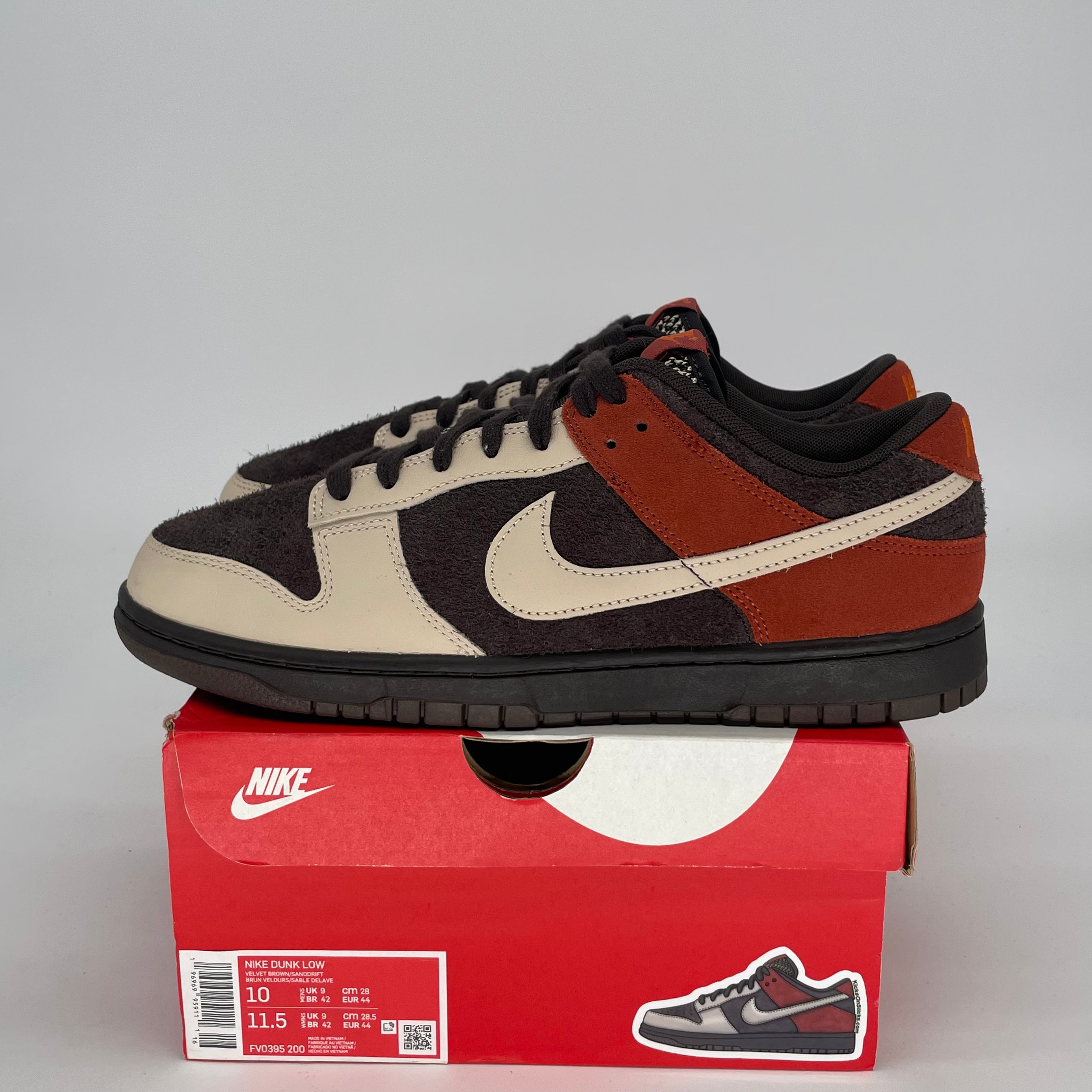 NIKE DUNK LOW RED PANDA FV0395-200 SIZE 10/11.5W