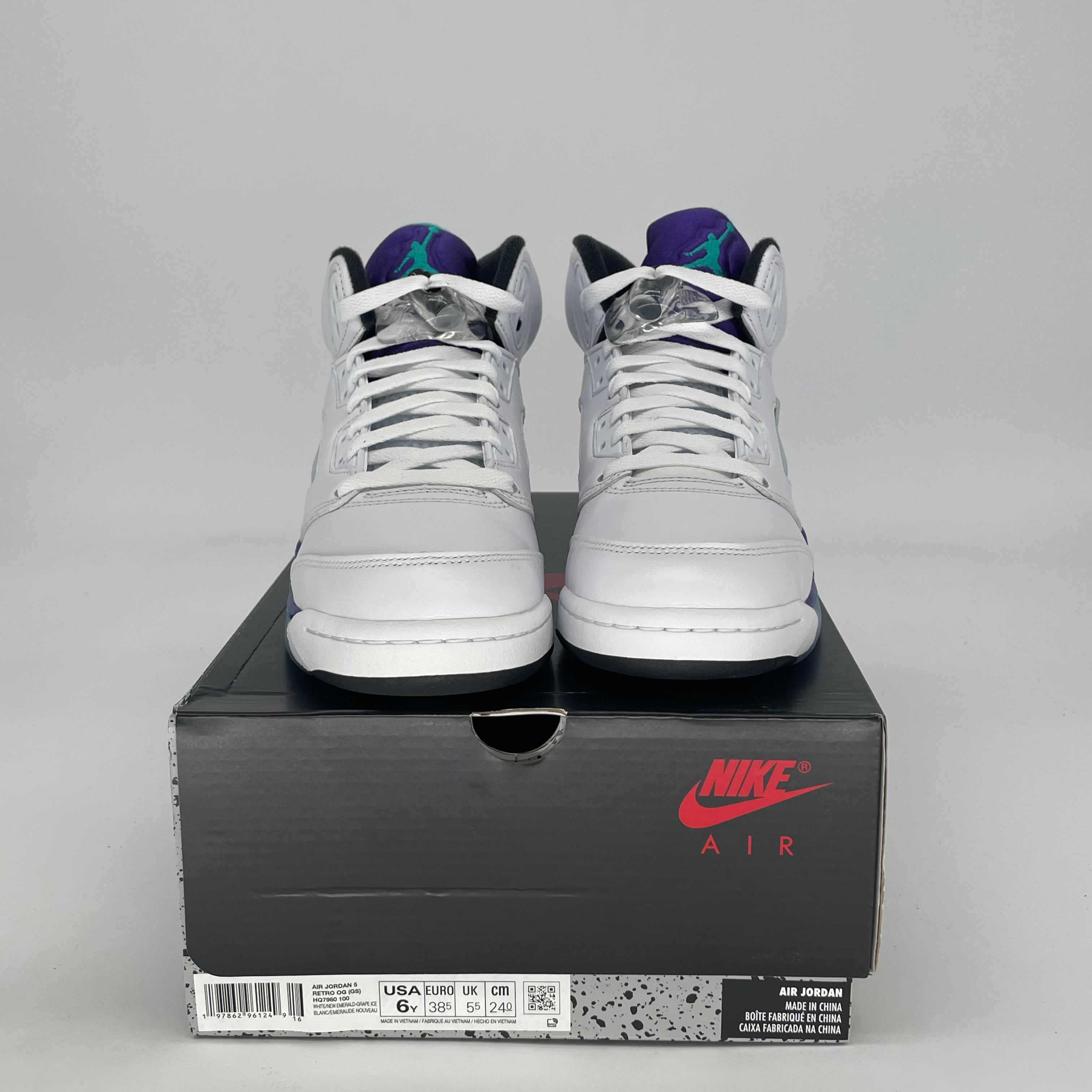 AIR JORDAN 5 GRAPE HQ7980-100 SIZE 6/7.5W