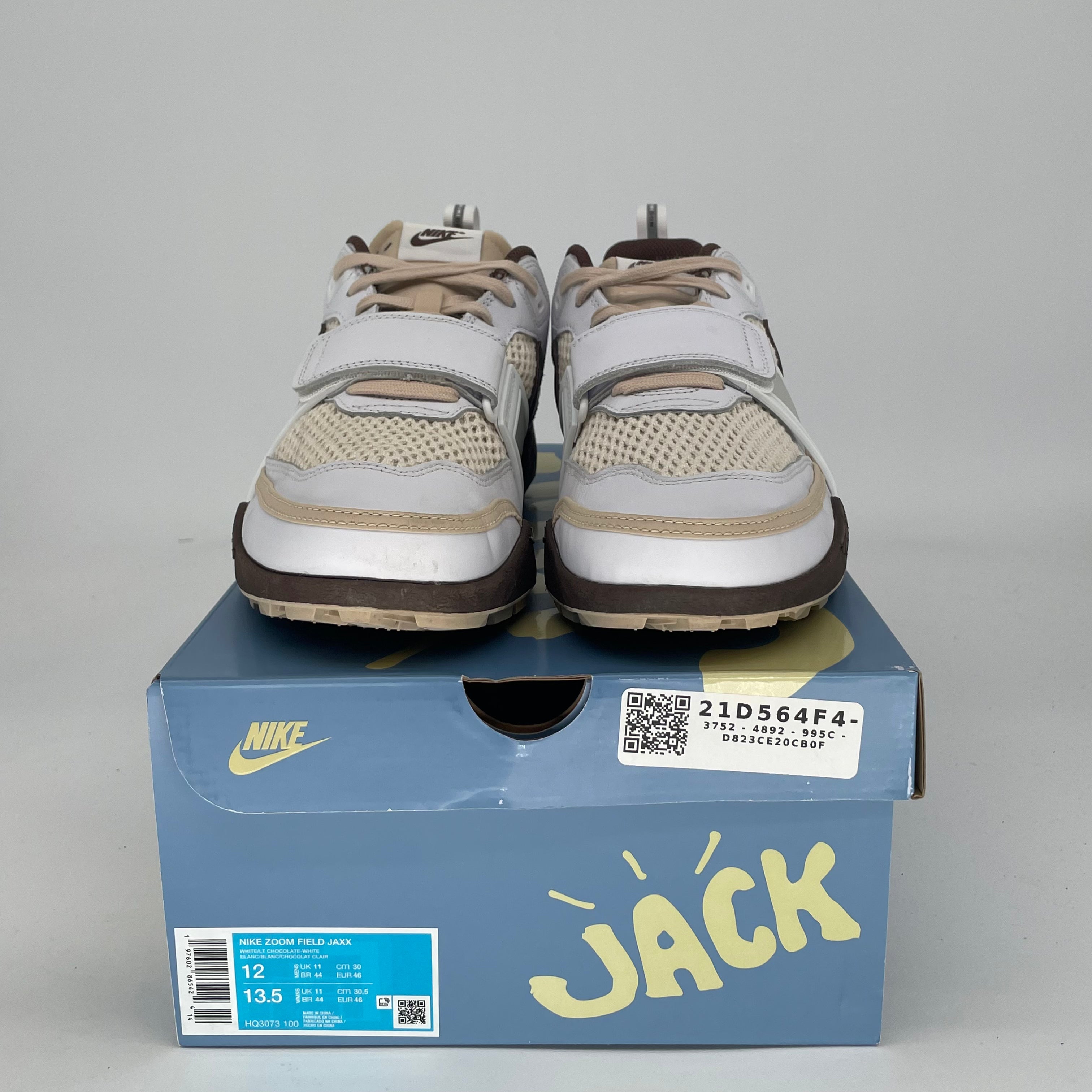 TRAVIS SCOTT NIKE ZOOM FIELD JAXX LIGHT CHOCOLATE HF3073-100 SIZE 12/13.5W