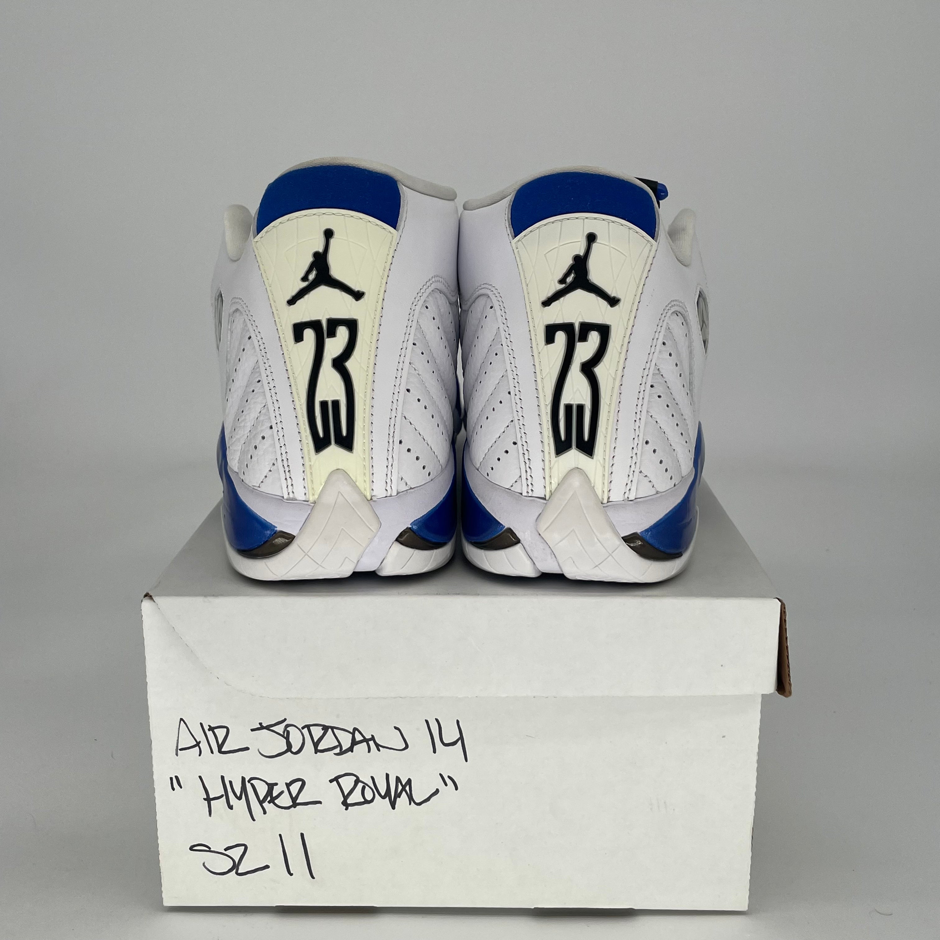 AIR JORDAN 14 WHITE HYPER ROYAL HJ7710-101 SIZE 11/12.5W