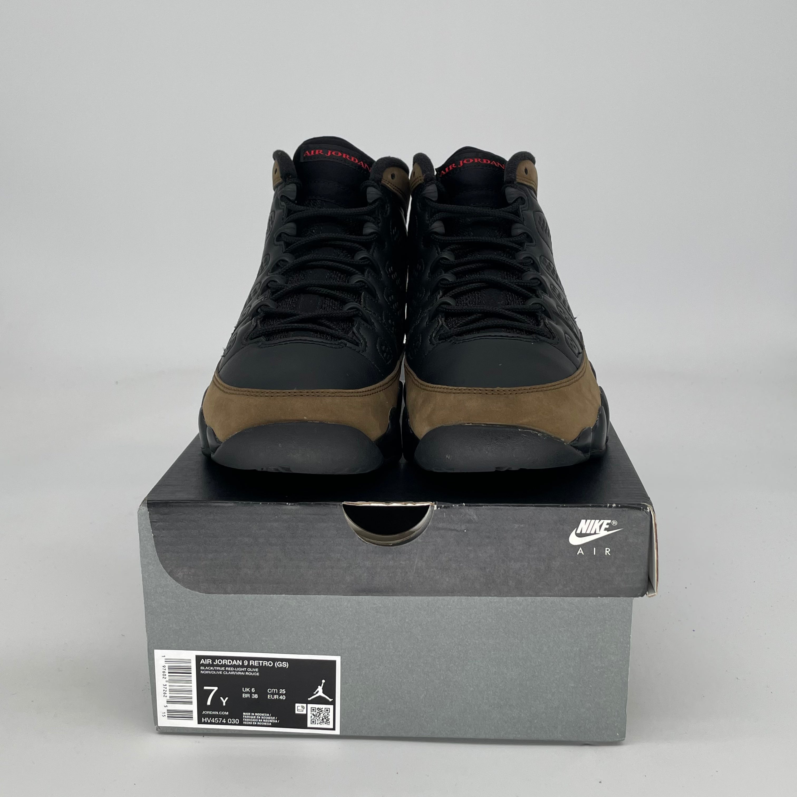AIR JORDAN 9 OLIVE SIZE 7/8.5W HV4574-030