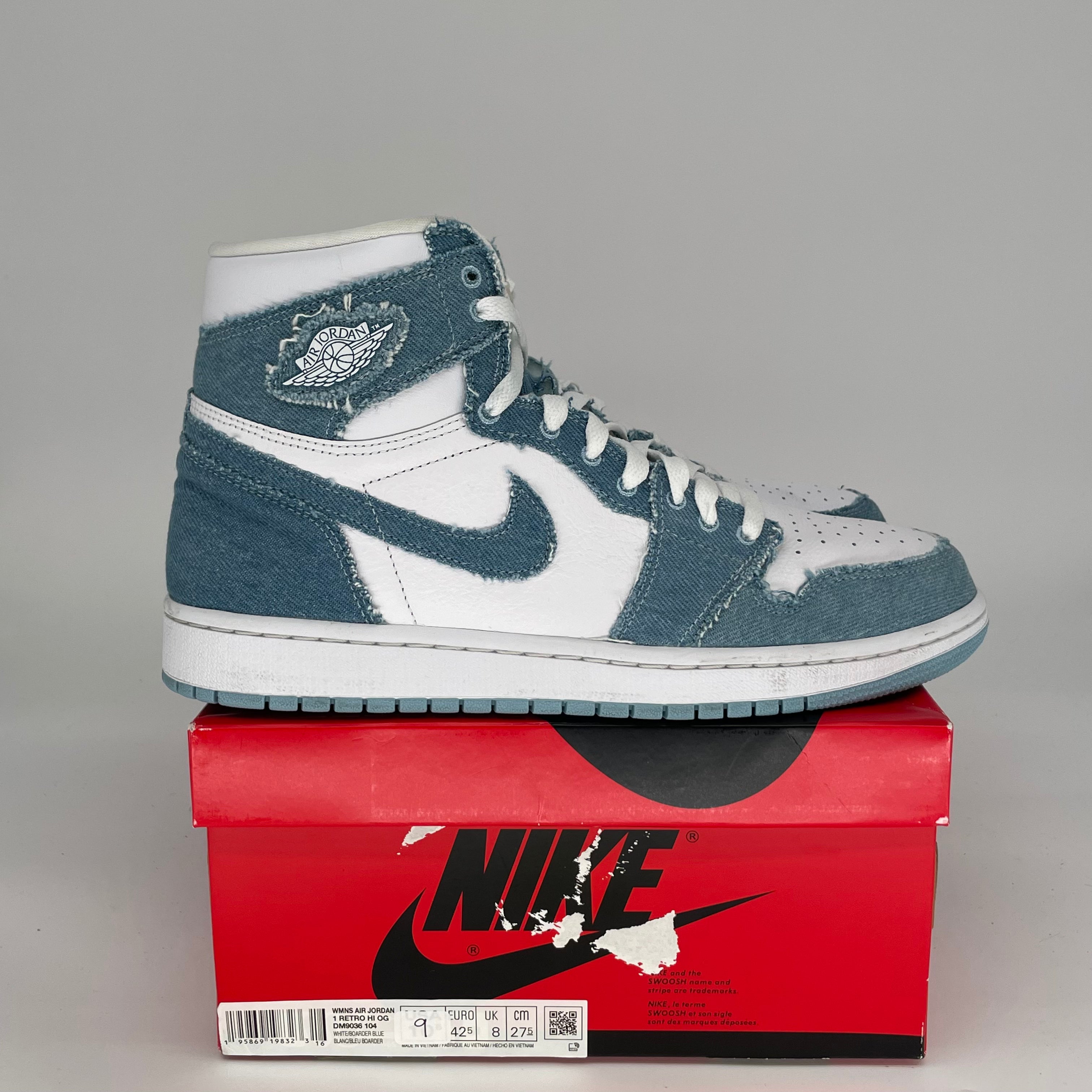 AIR JORDAN 1 DENIM W SIZE 9/10.5W DM9036-104