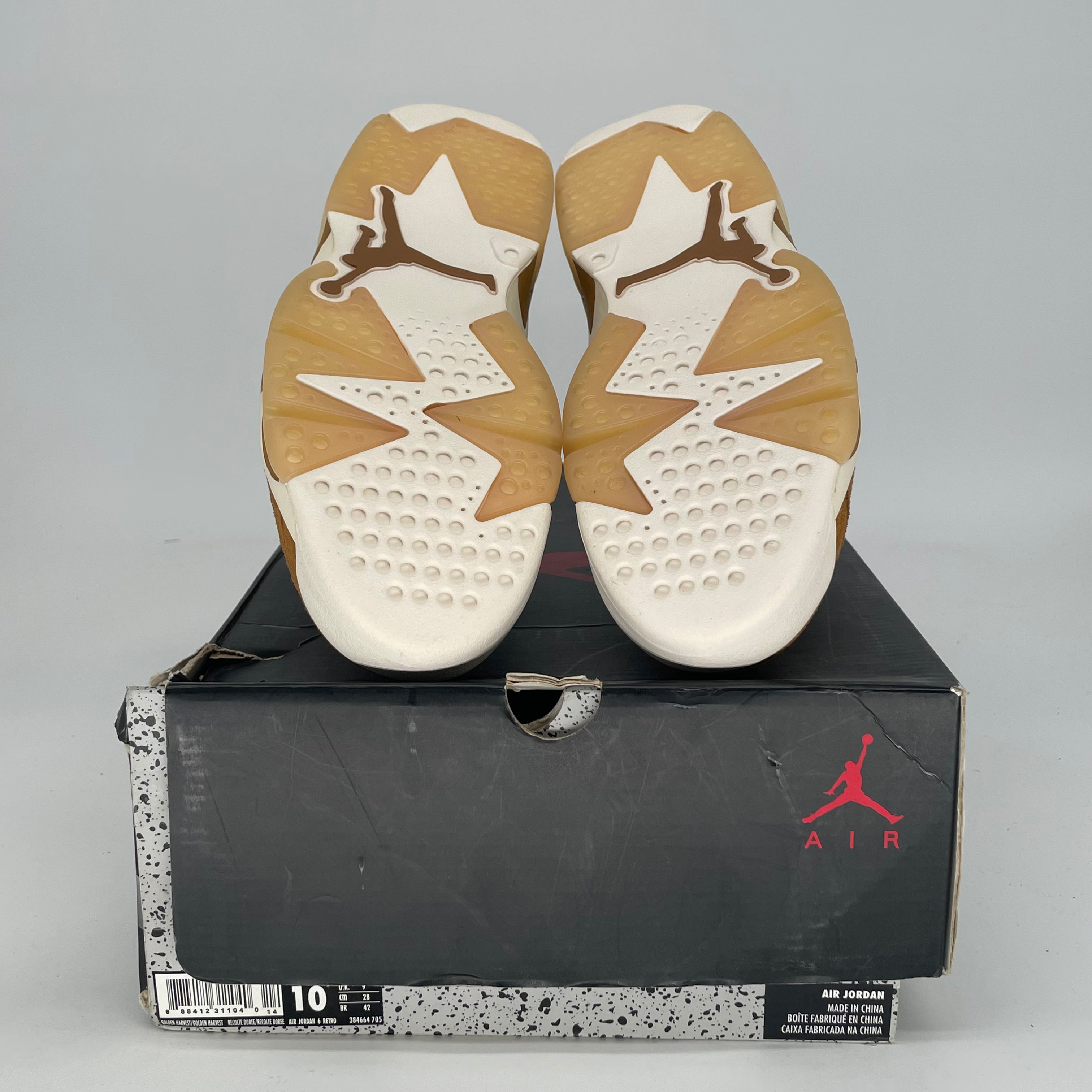 AIR JORDAN 6 WHEAT 384664-705 SIZE 10/11.5W