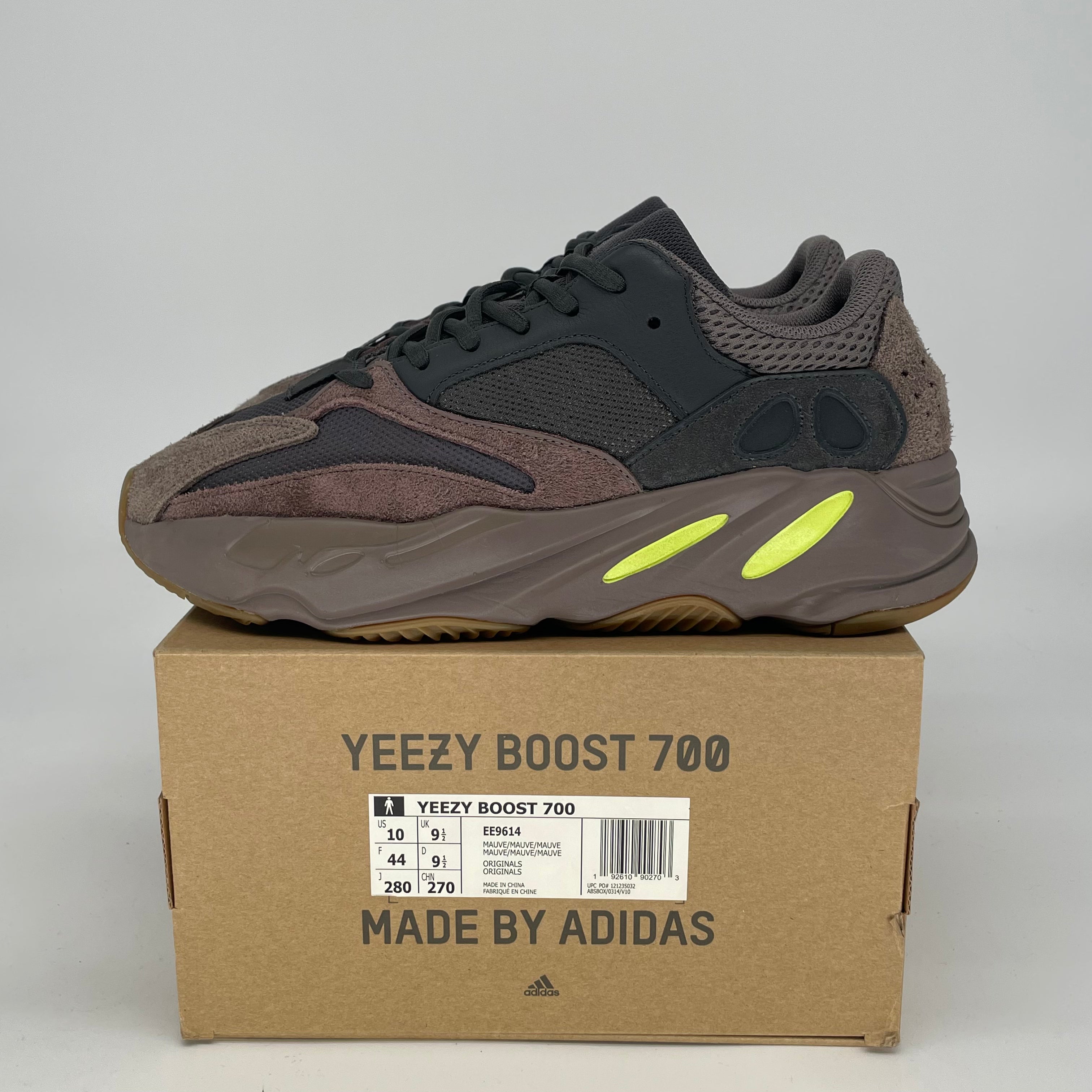 ADIDAS YEEZY 700 MAUVE EE9614 SIZE 10/11.5W