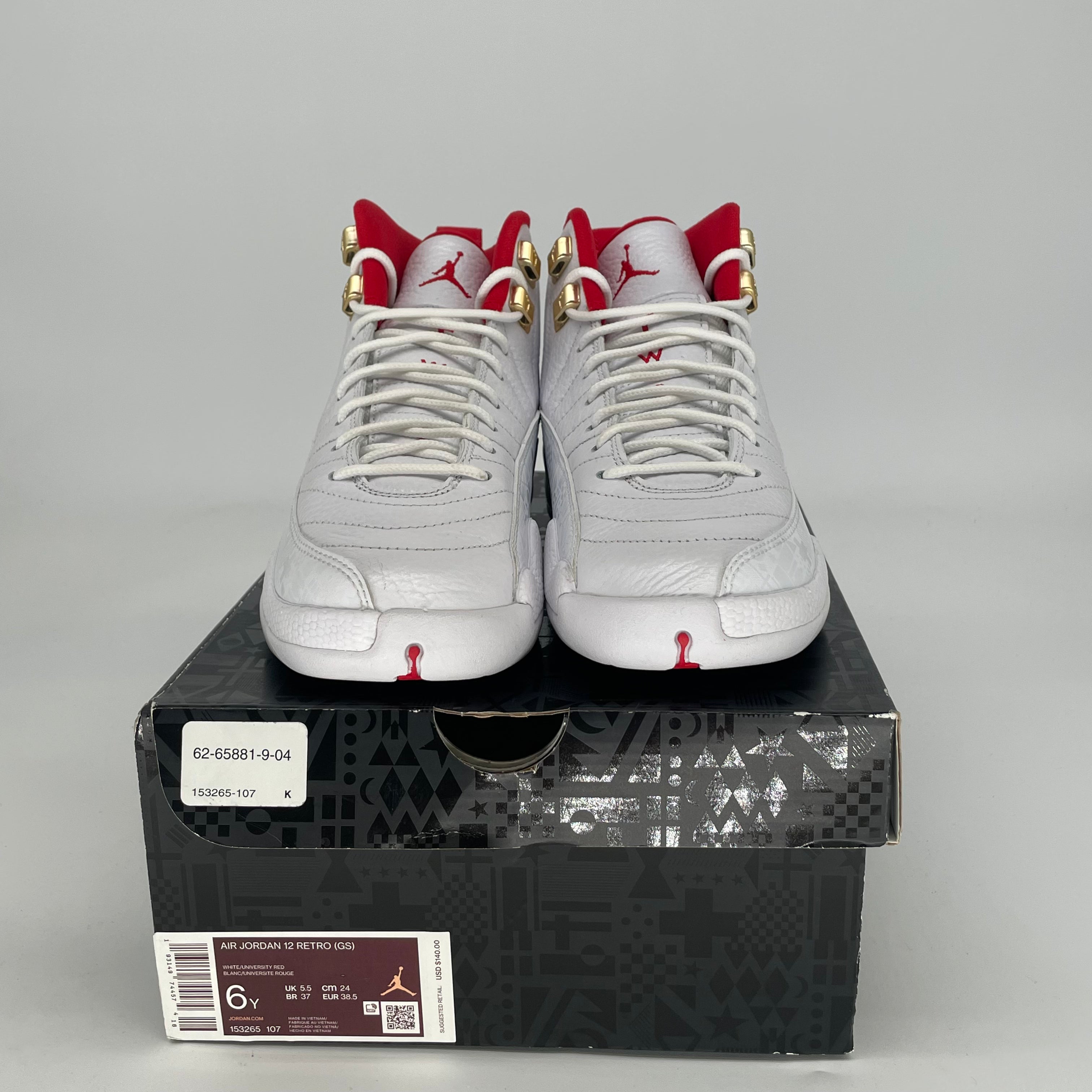 AIR JORDAN 12 FIBA 153265-107 SIZE 6/7.5W