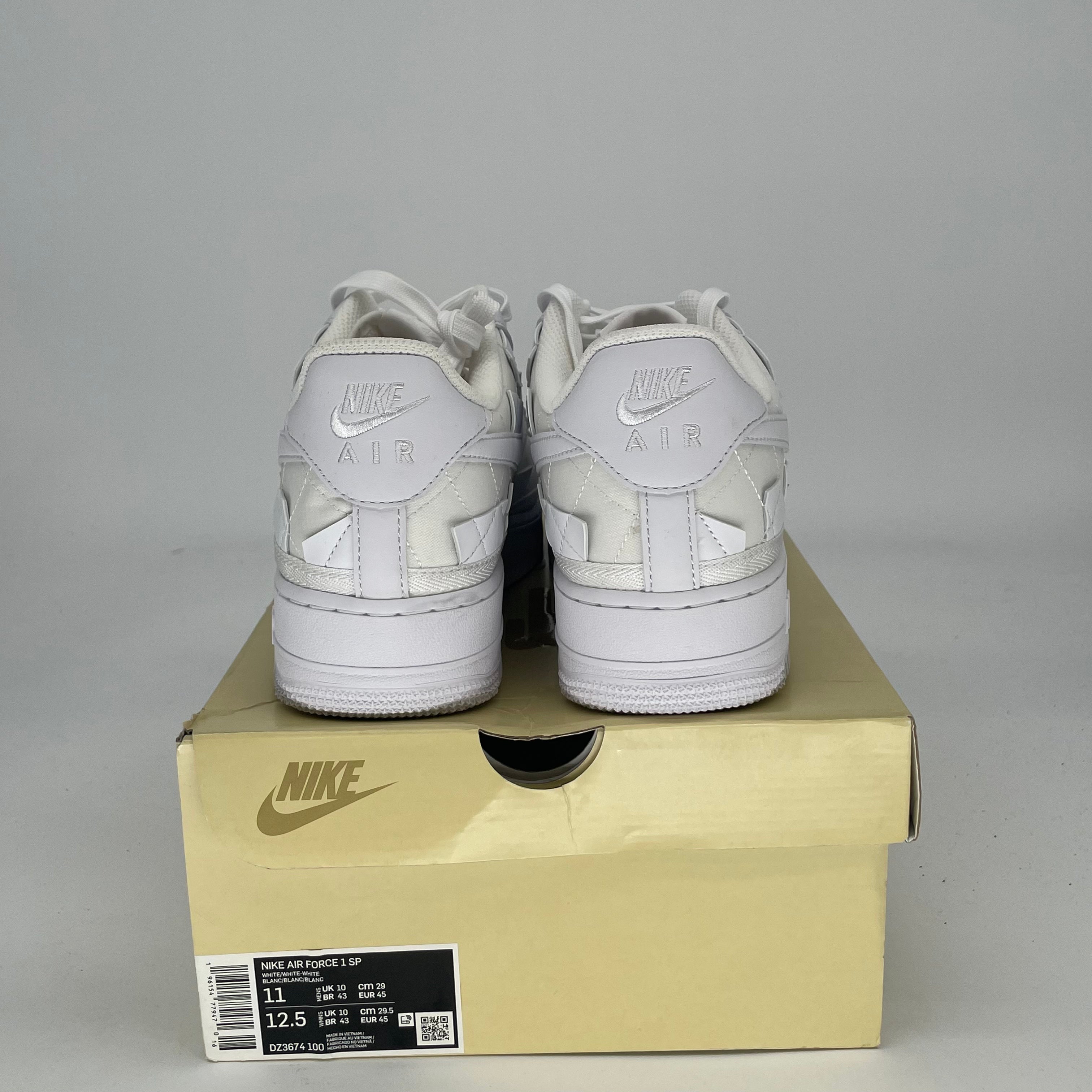 NIKE AIR FORCE 1 LOW BILLIE EILISH TRIPLE WHITE DZ3674-100 SIZE 11/12.5W