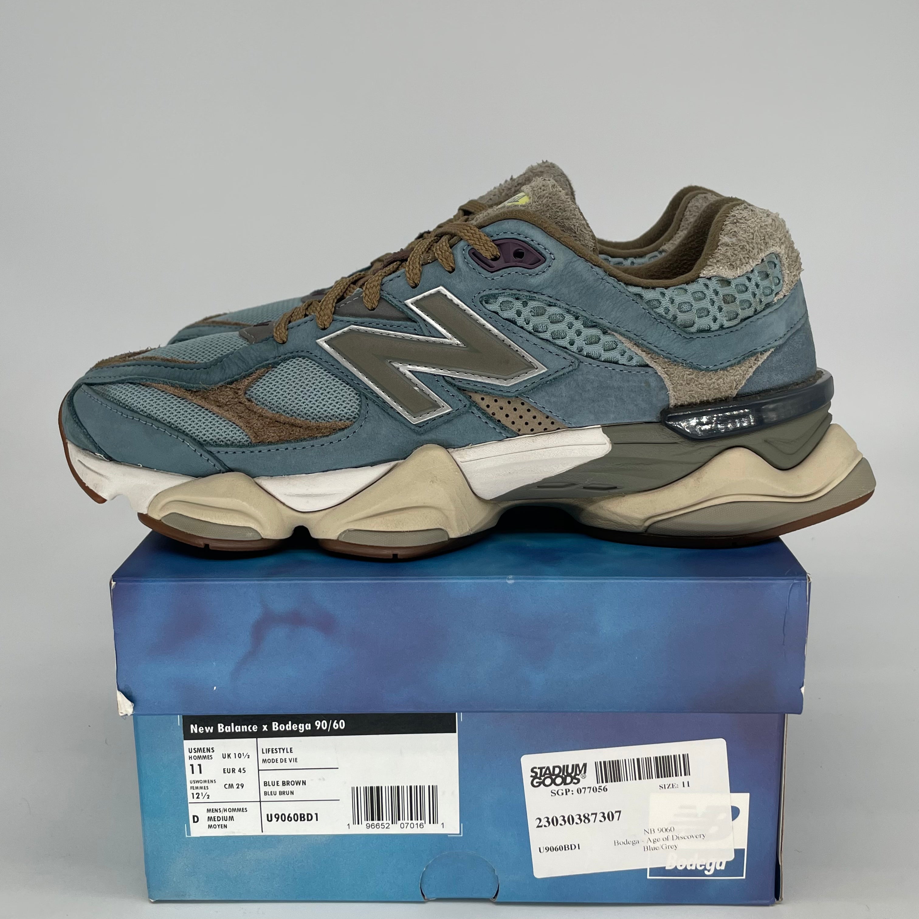 NEW BALANCE 9060 BODEGA AGE OF DISCOVERY U9060BD1 SIZE 11/12.5W