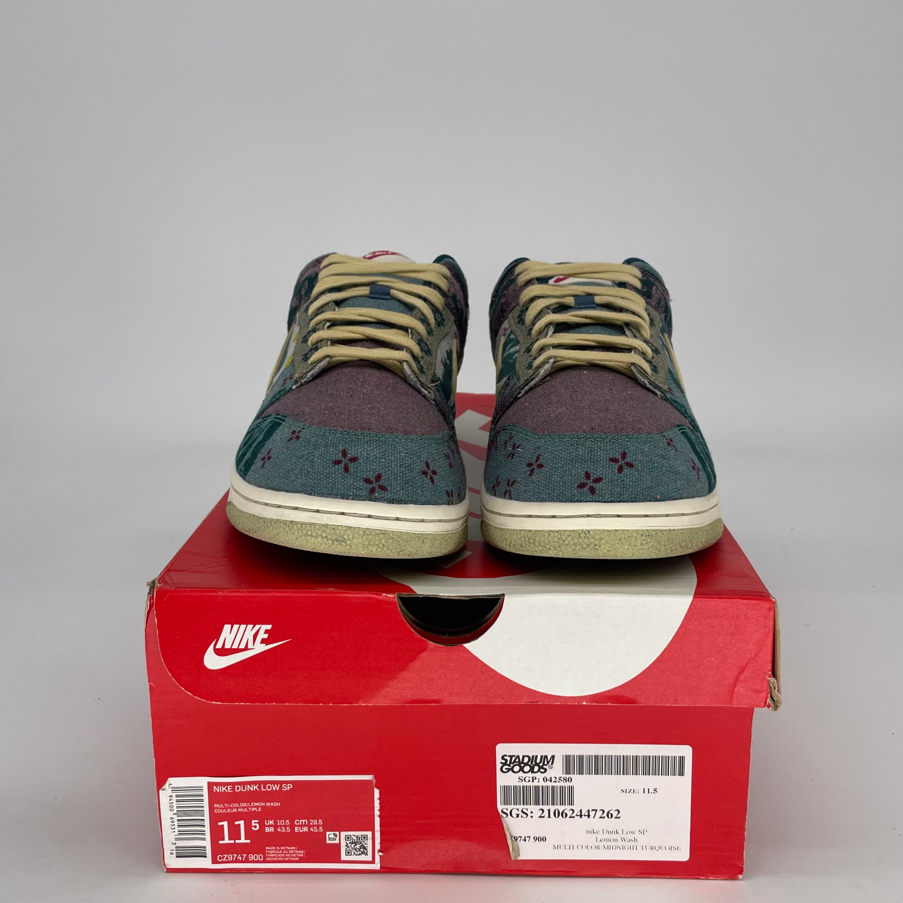 NIKE DUNK LOW COMMUNITY GARDEN CZ9747-900 SIZE 11.5/13W