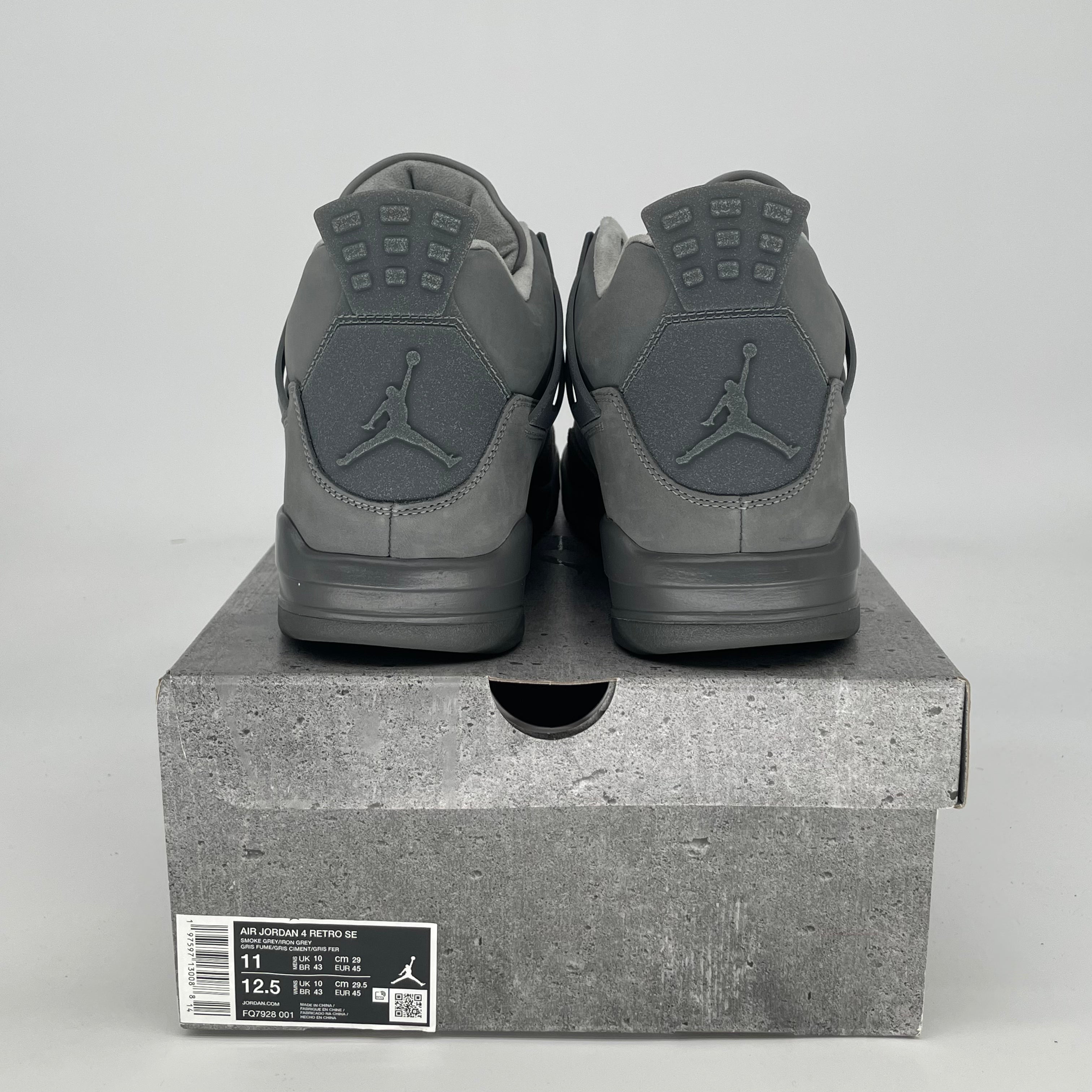 AIR JORDAN 4 WET CEMENT FQ7928-001 SIZE 11/12.5W
