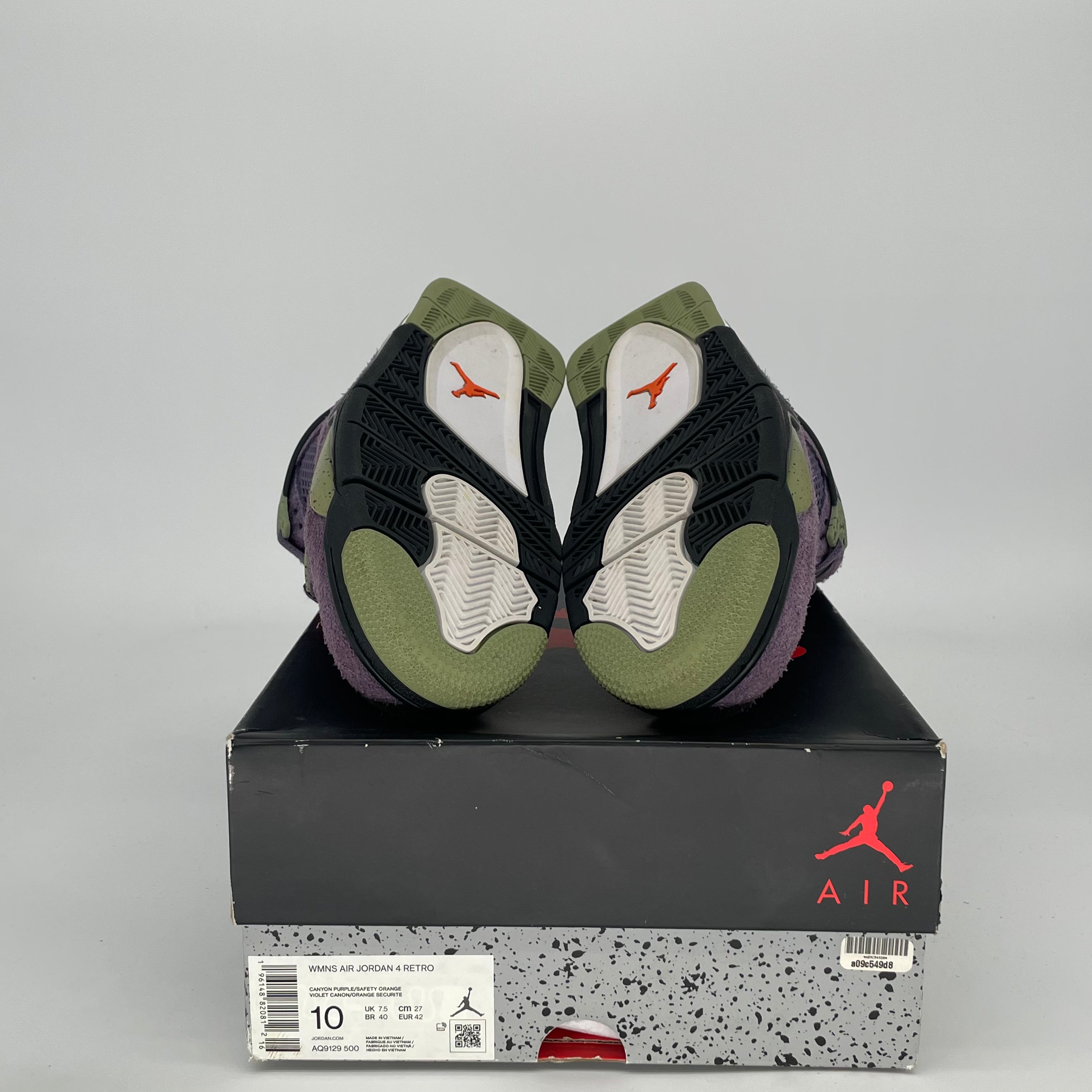 AIR JORDAN 4 CAYON PURPLE W AQ9129-500 SIZE 8.5/10W