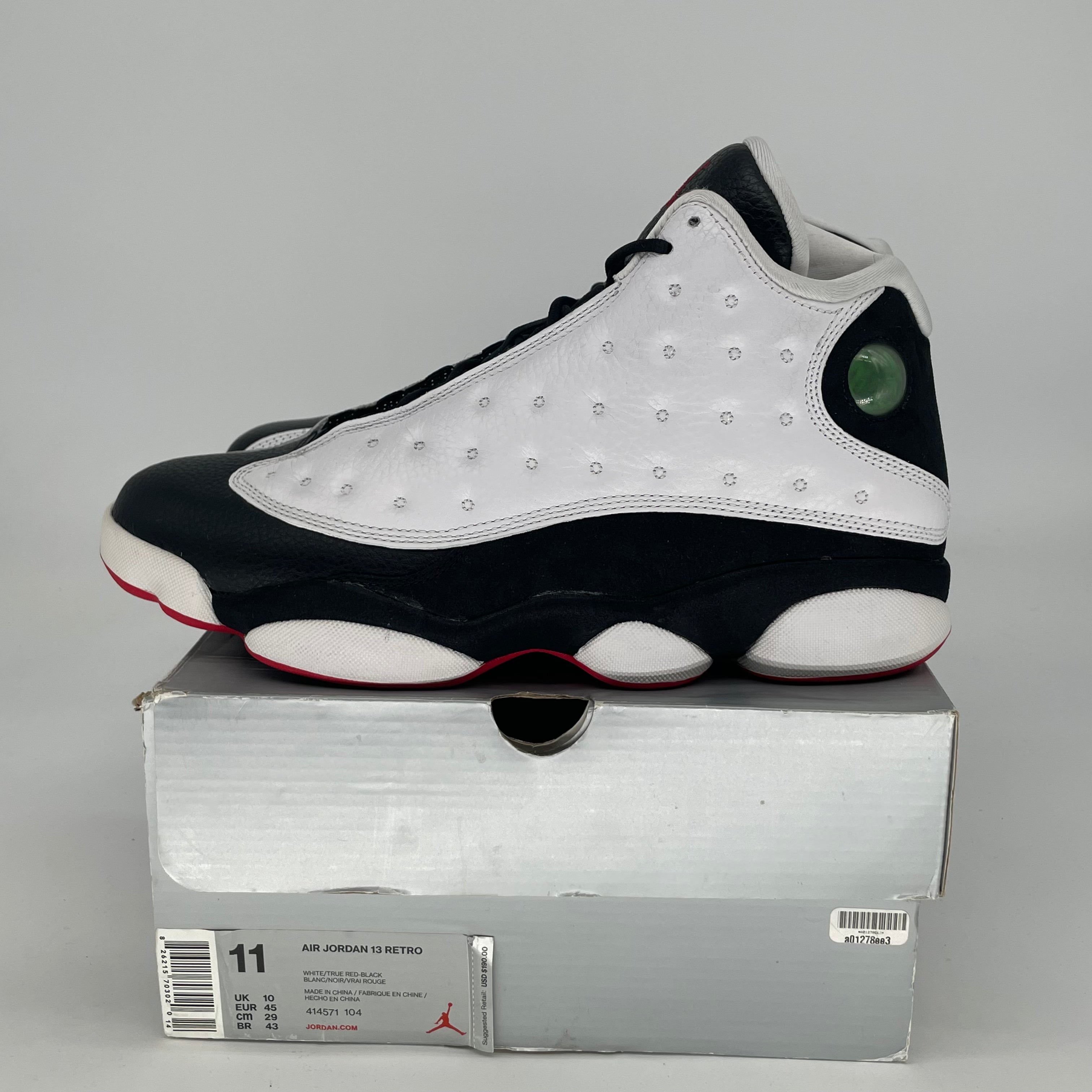 AIR JORDAN 13 HE GOT GAME 414571-104 SIZE 11/12.5W