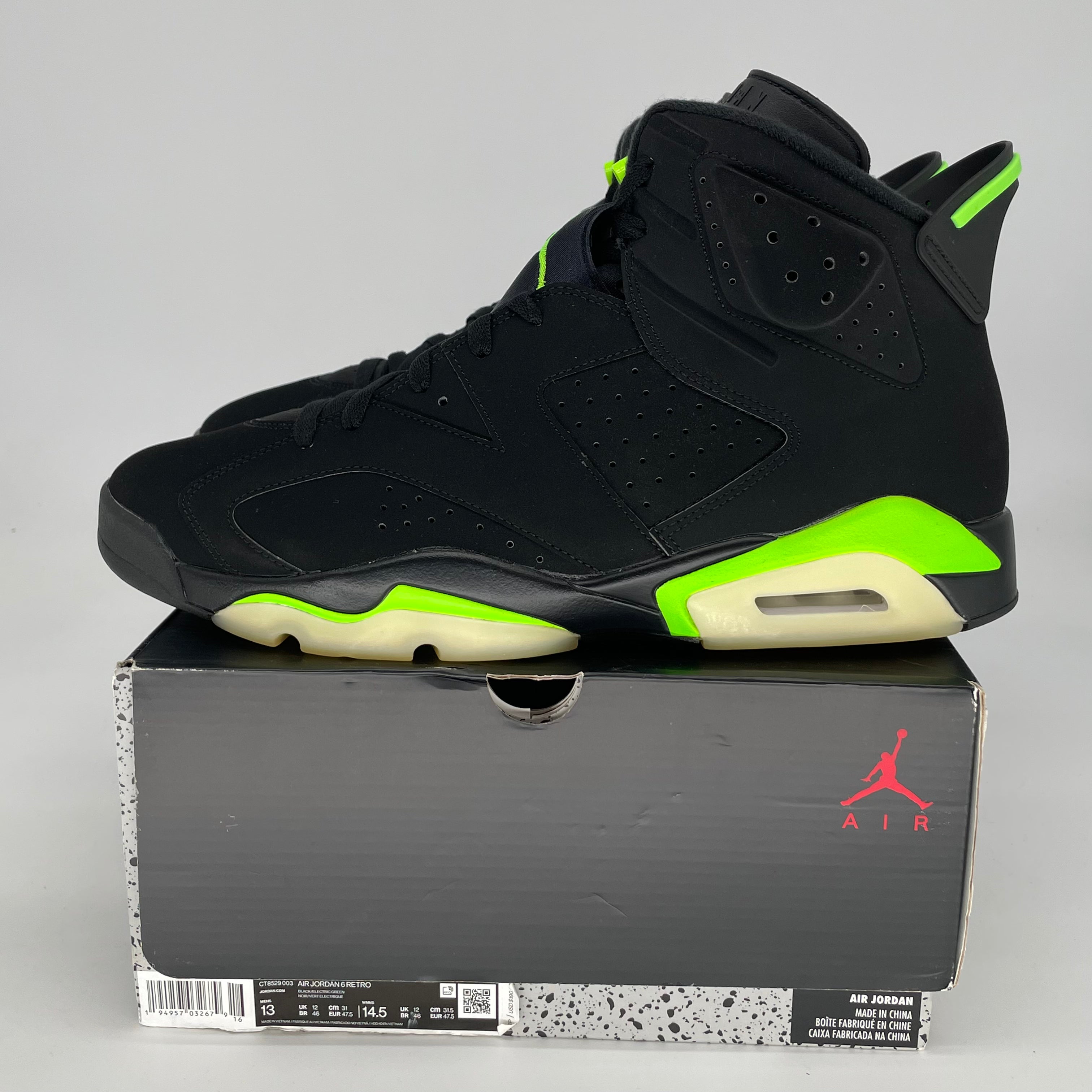 AIR JORDAN 6 ELECTRIC GREEN SIZE 13 CT8529-003