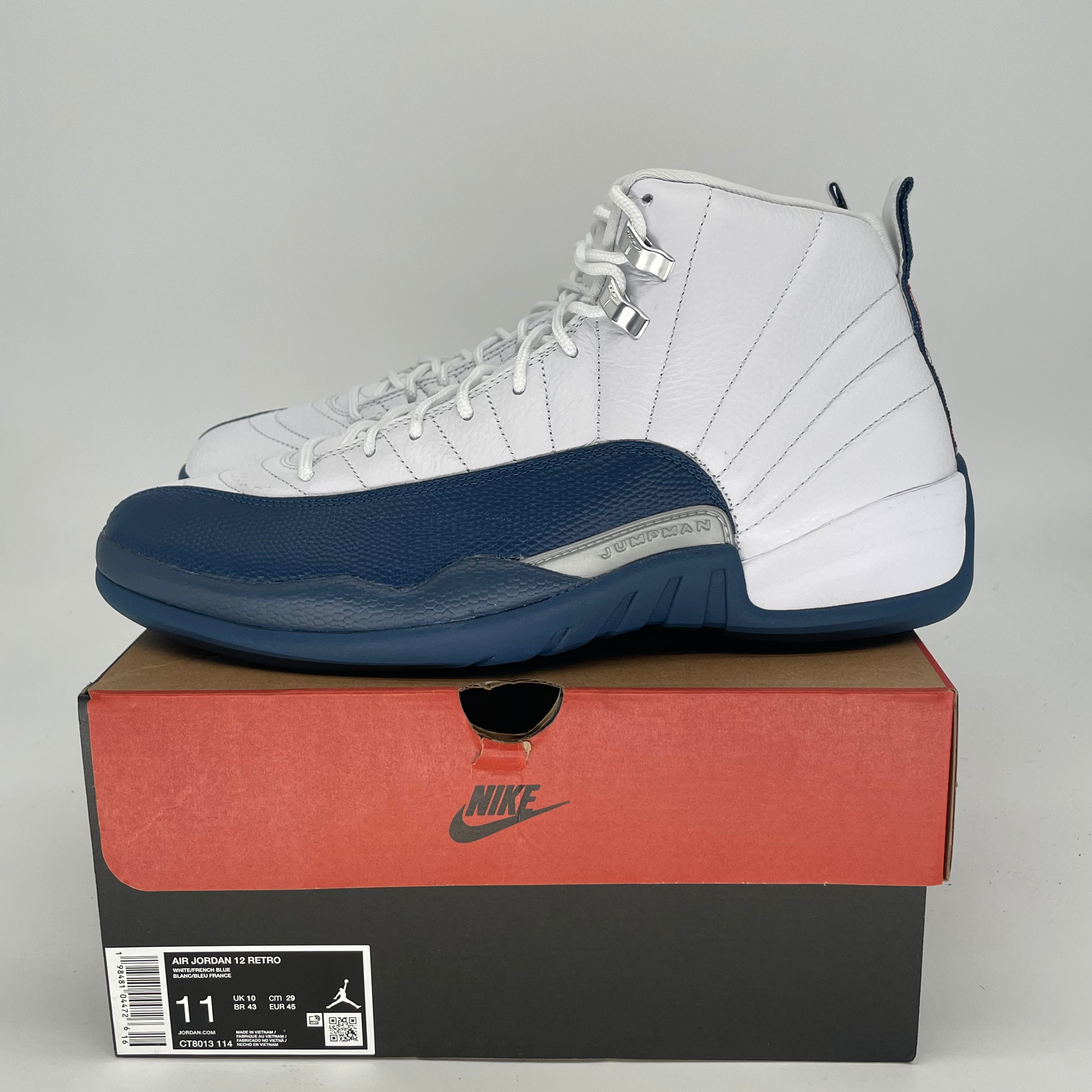 AIR JORDAN 12 FRENCH BLUE CT8013-114 SIZE 11/12.5W