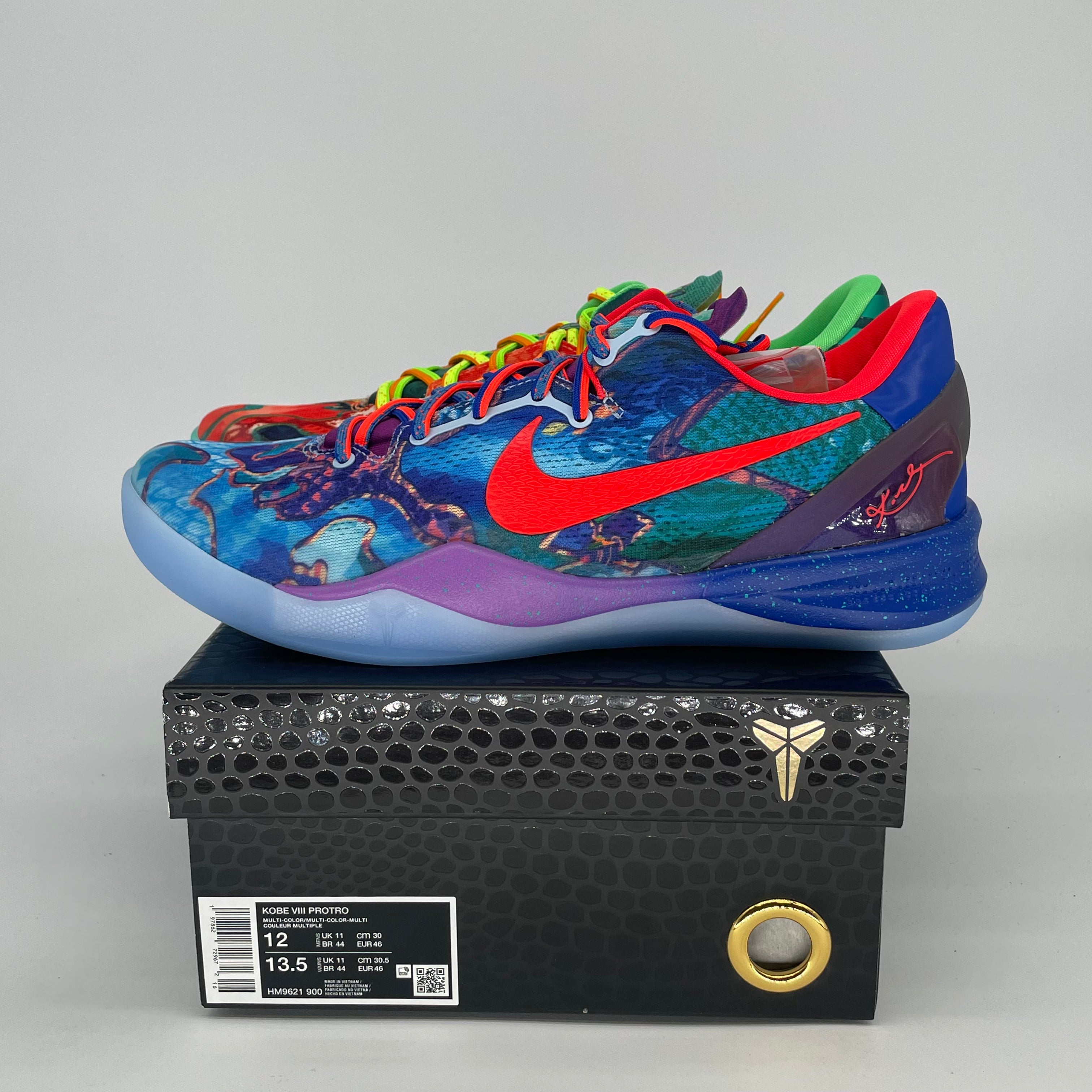 NIKE KOBE 8 WHAT THE HM9621-900 SIZE 12/13.5W