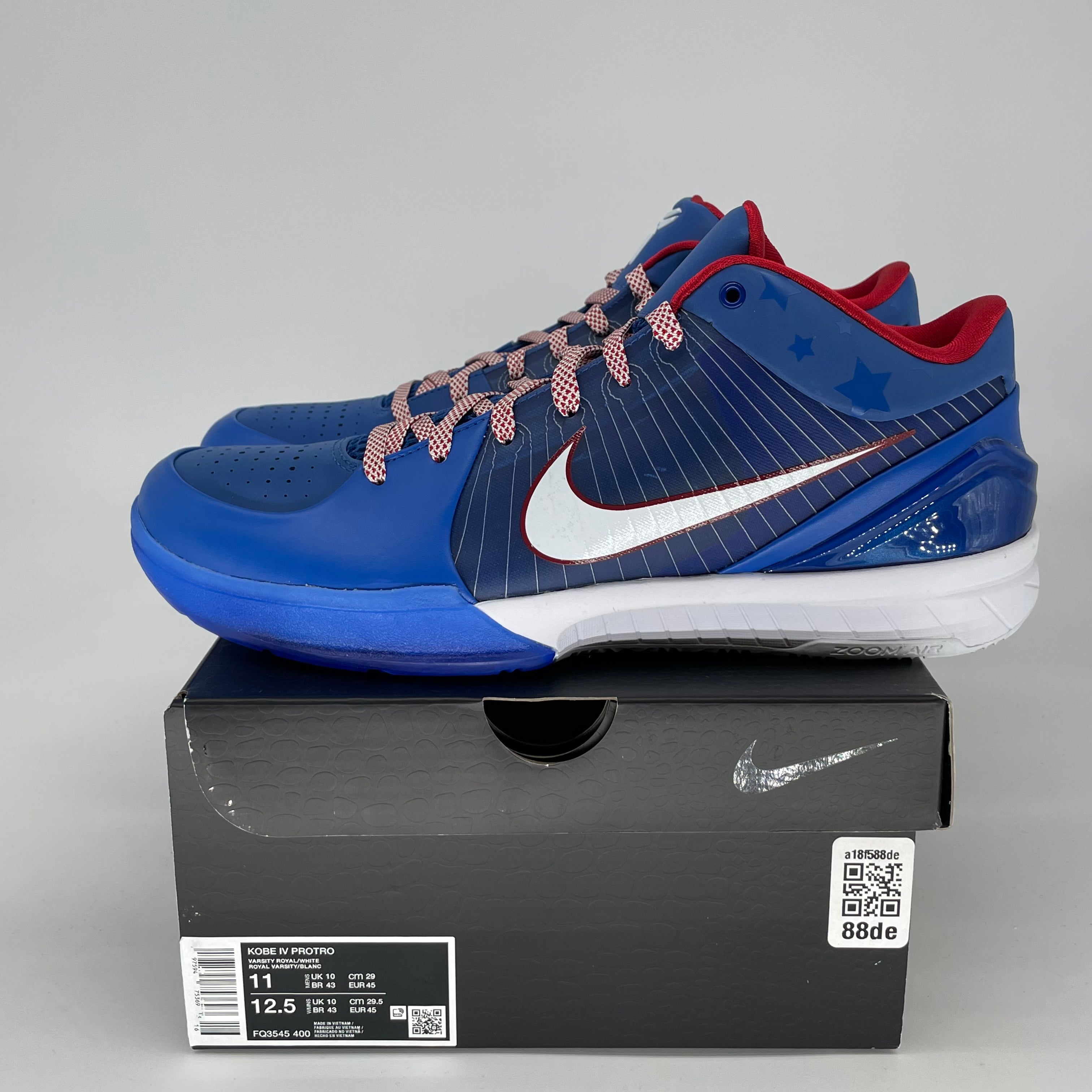 NIKE KOBE 4 PROTRO PHILLY SIZE 11/12.5W FQ3545-400