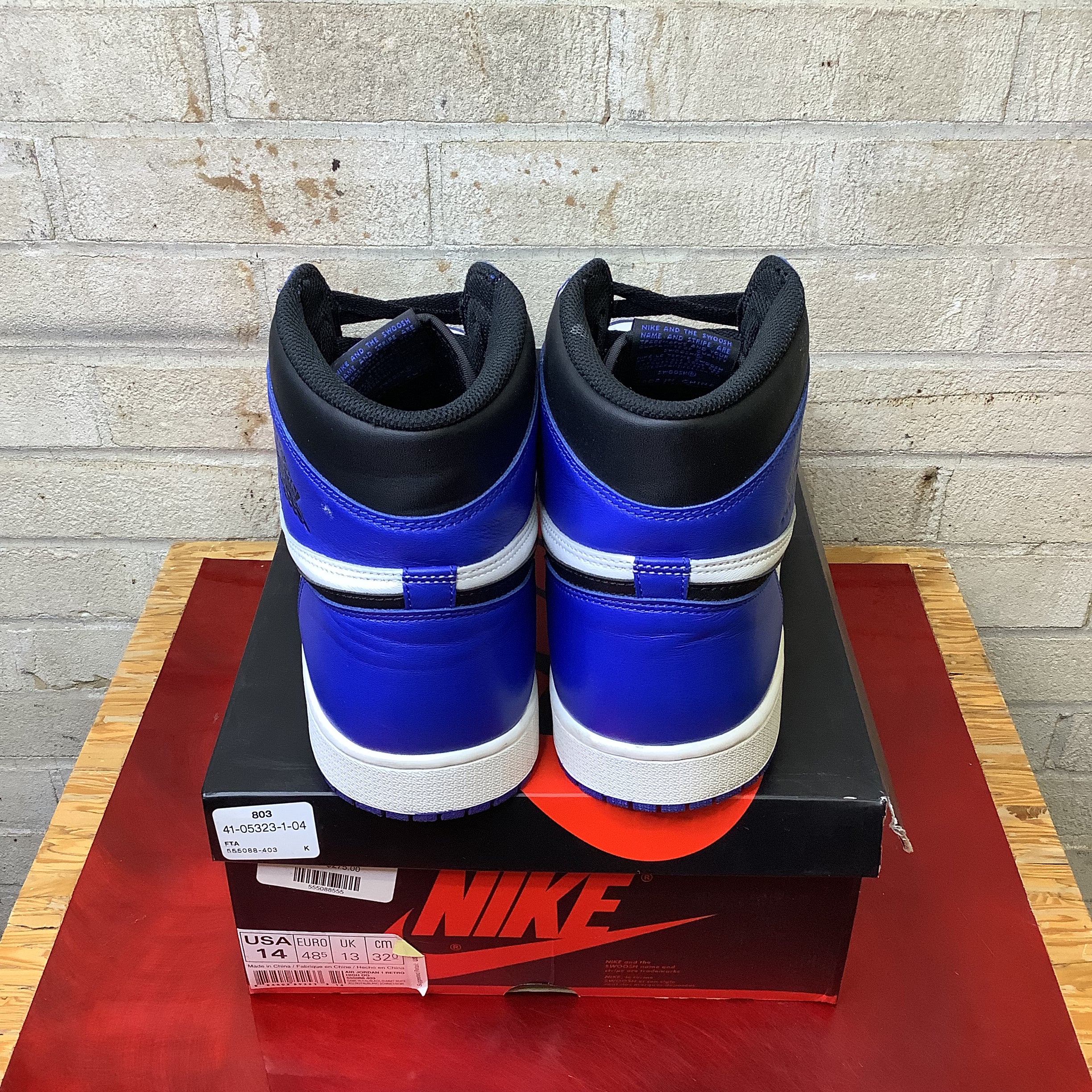 AIR JORDAN 1 GAME ROYAL SIZE 14 555088-403