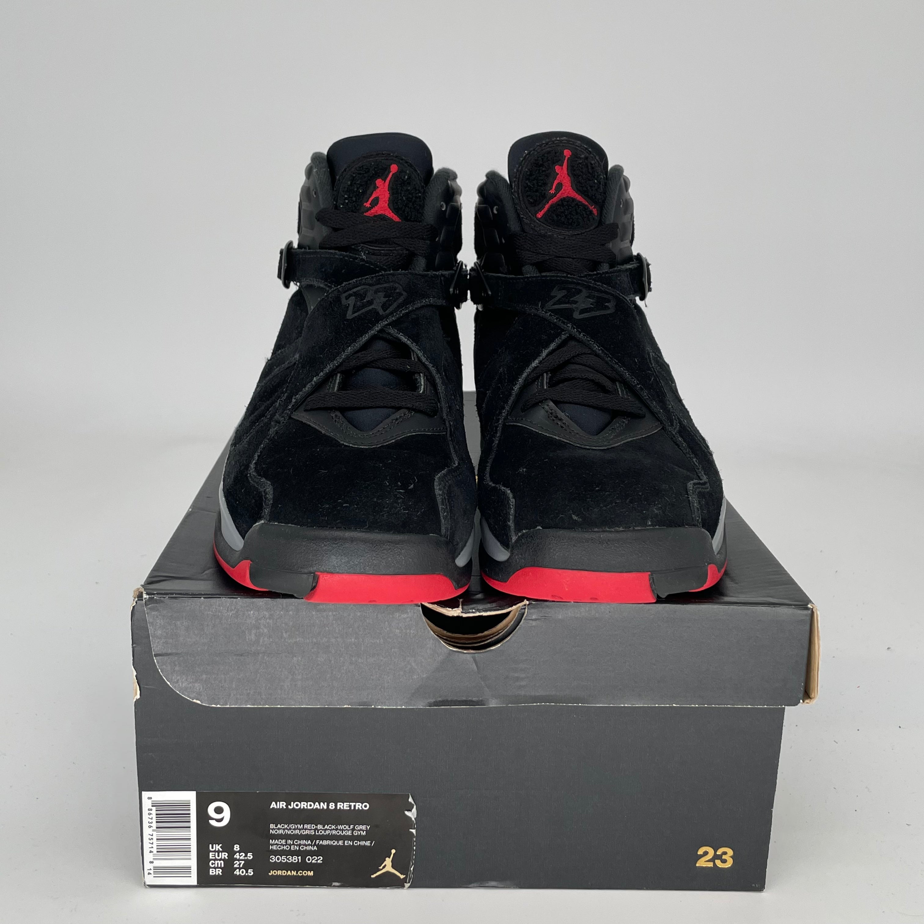 AIR JORDAN 8 BLACK CEMENT SIZE 9 305381-022