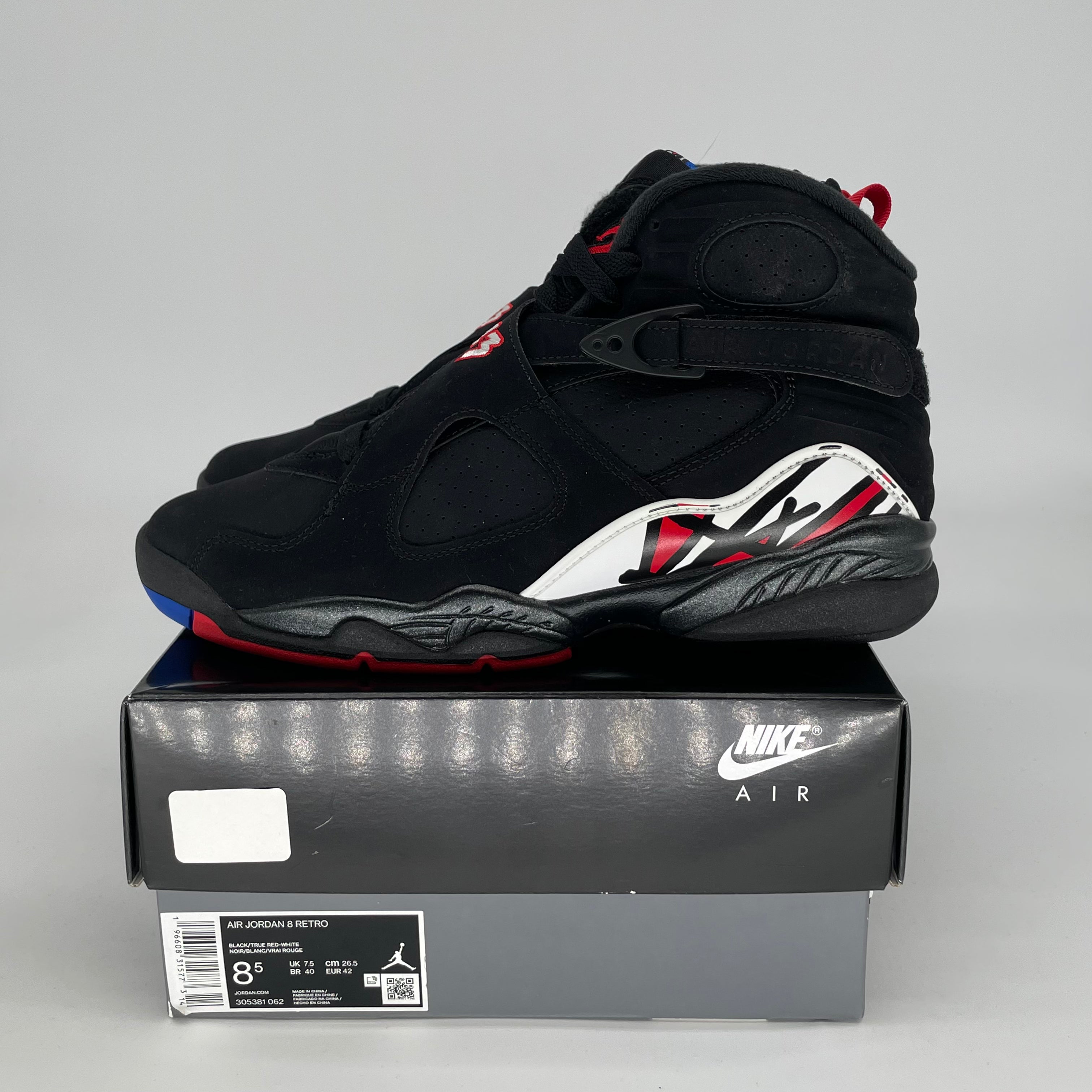 AIR JORDAN 8 PLAYOFFS SIZE 8.5/10W 305381-062