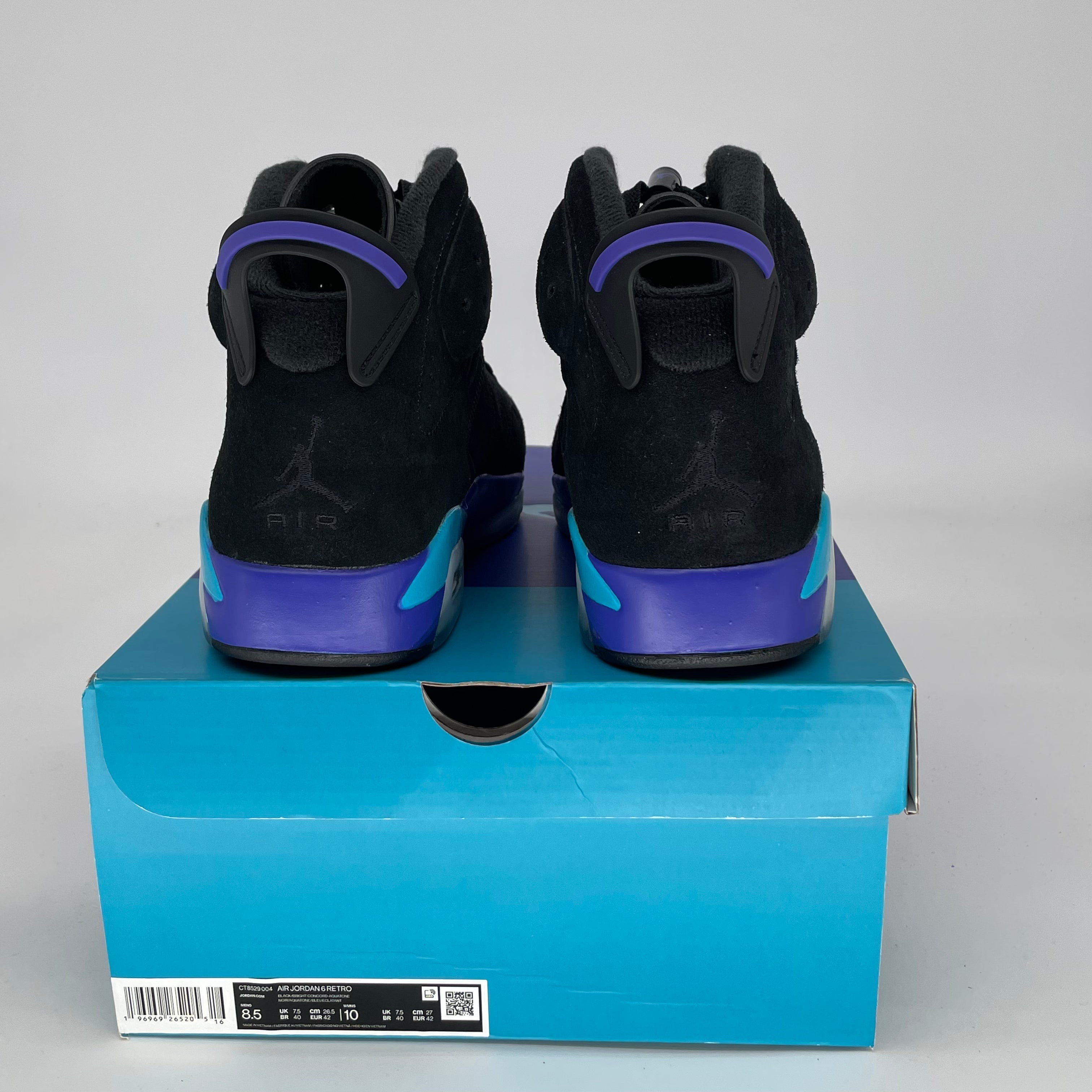 AIR JORDAN 6 AQUA SIZE 8.5/10W CT8529-004
