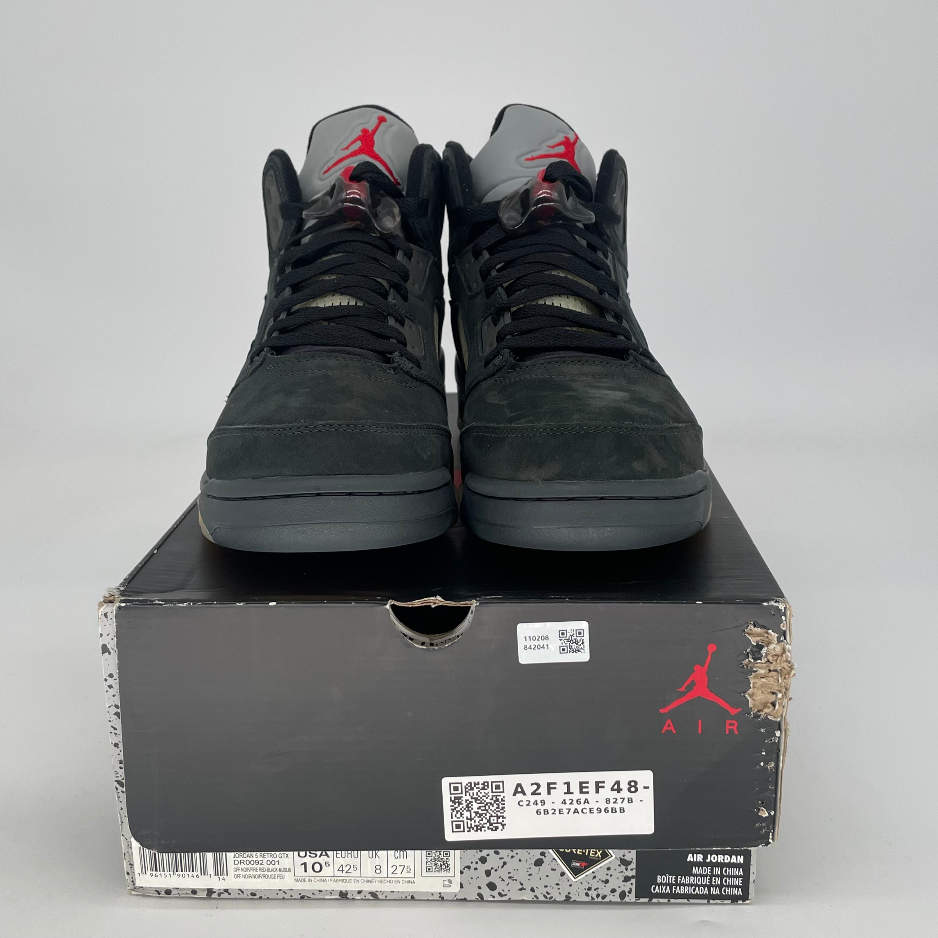 AIR JORDAN 5 GORE-TEX OFF NOIR W DR0092-001 SIZE 9/10.5W