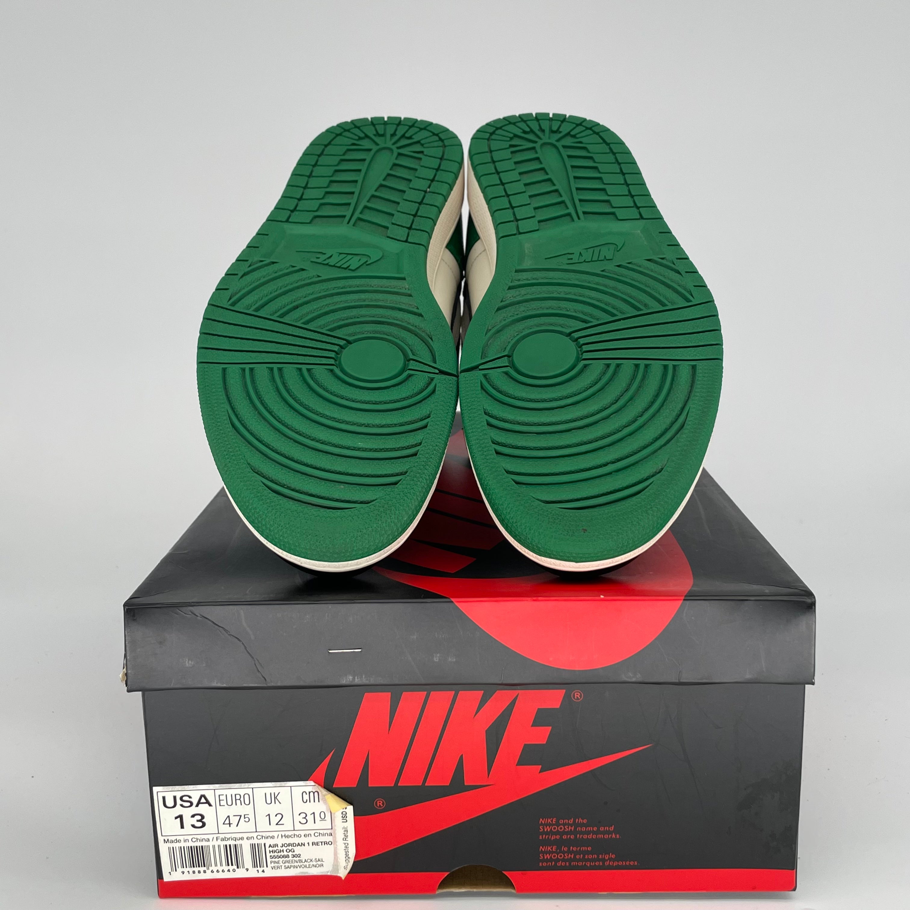 AIR JORDAN 1 PINE GREEN SIZE 13 555088-302