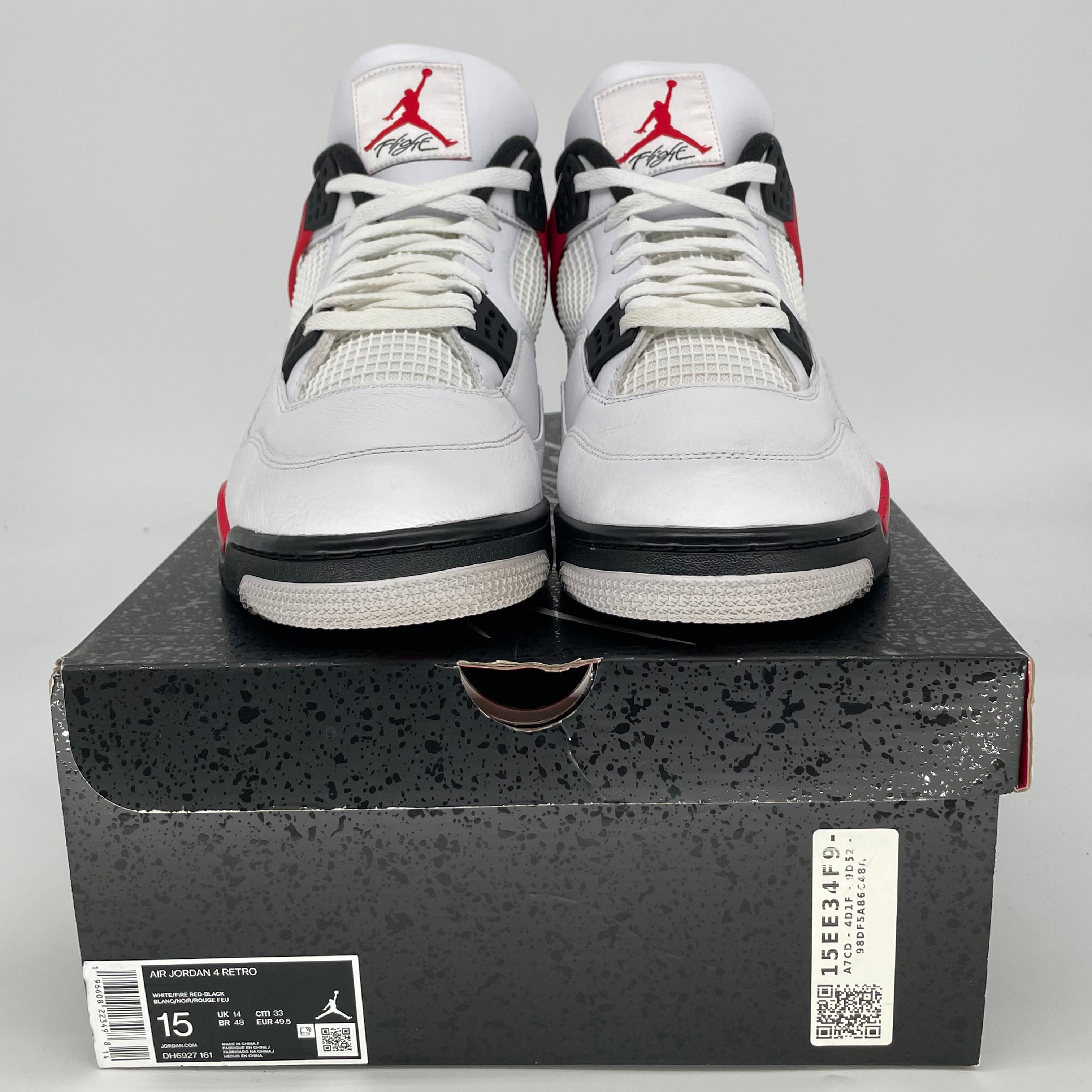 AIR JORDAN 4 RED CEMENT SIZE 15/16.5W DH6927-161