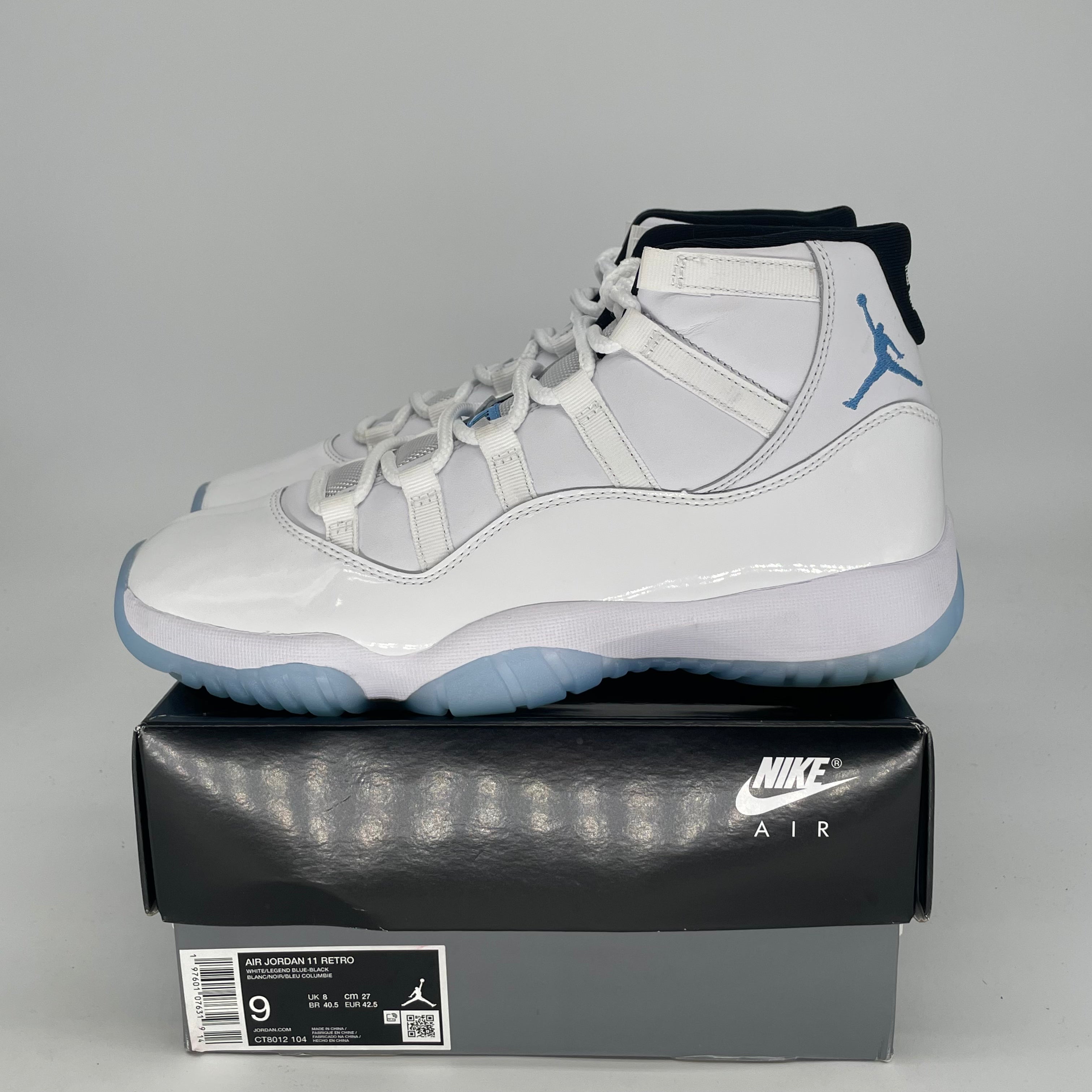 AIR JORDAN 11 LEGEND BLUE CT8012-104 SIZE 9/10.5W