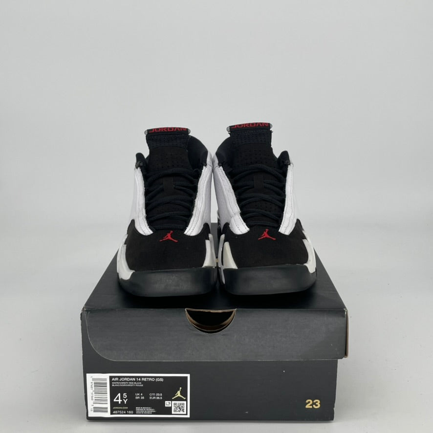 AIR JORDAN 14 BLACK TOE SIZE 4.5/6W 487524-160