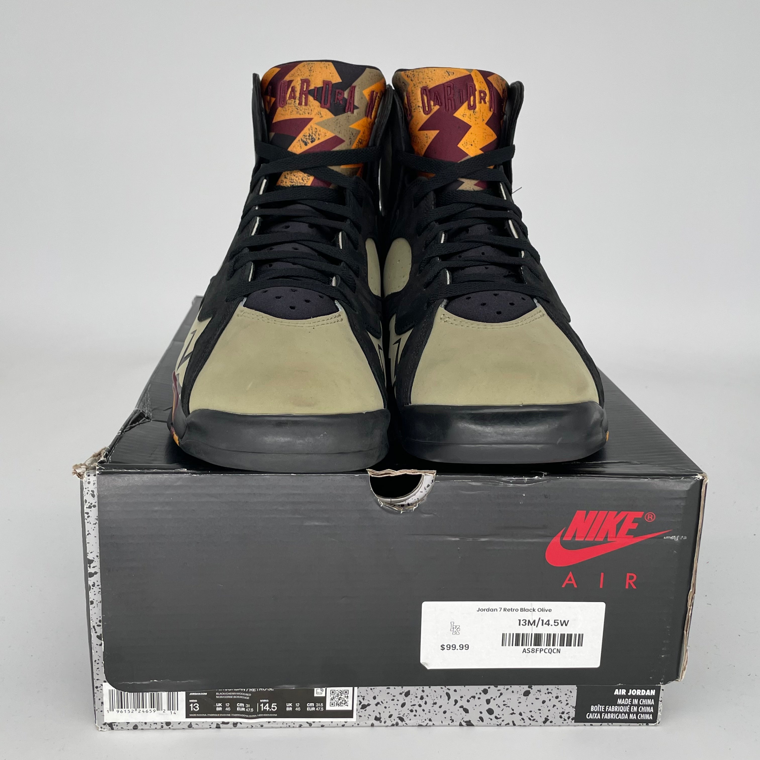 AIR JORDAN 7 BLACK OLIVE SIZE 13 DN9782-001