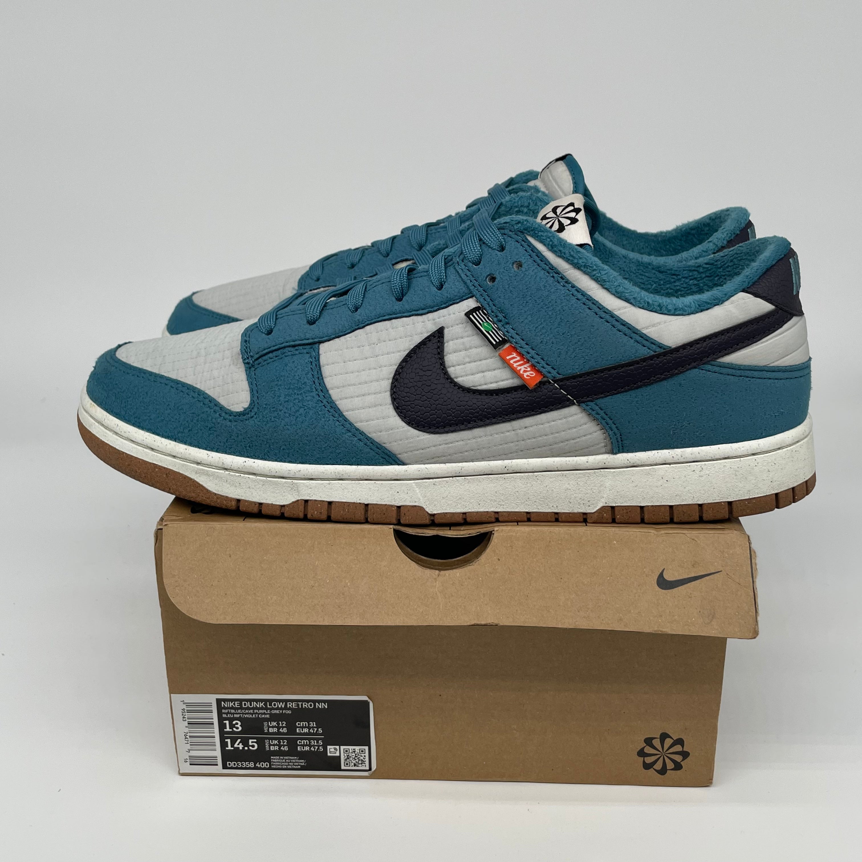 NIKE DUNK LOW NEXT NATURE RIFT BLUE SIZE 13 DD3358-400