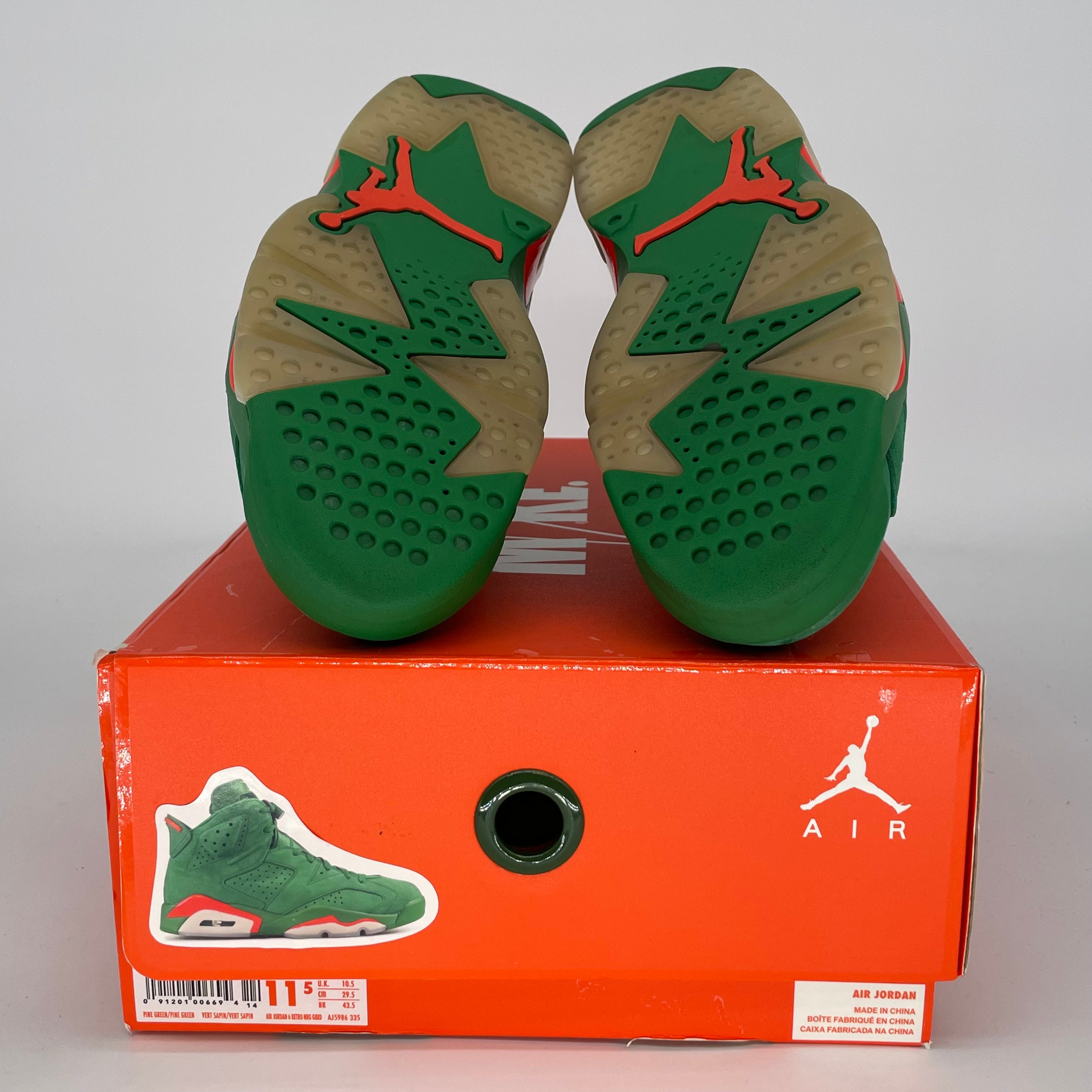 AIR JORDAN 6 GATORADE GREEN AJ5986-335 SIZE 11.5/13W
