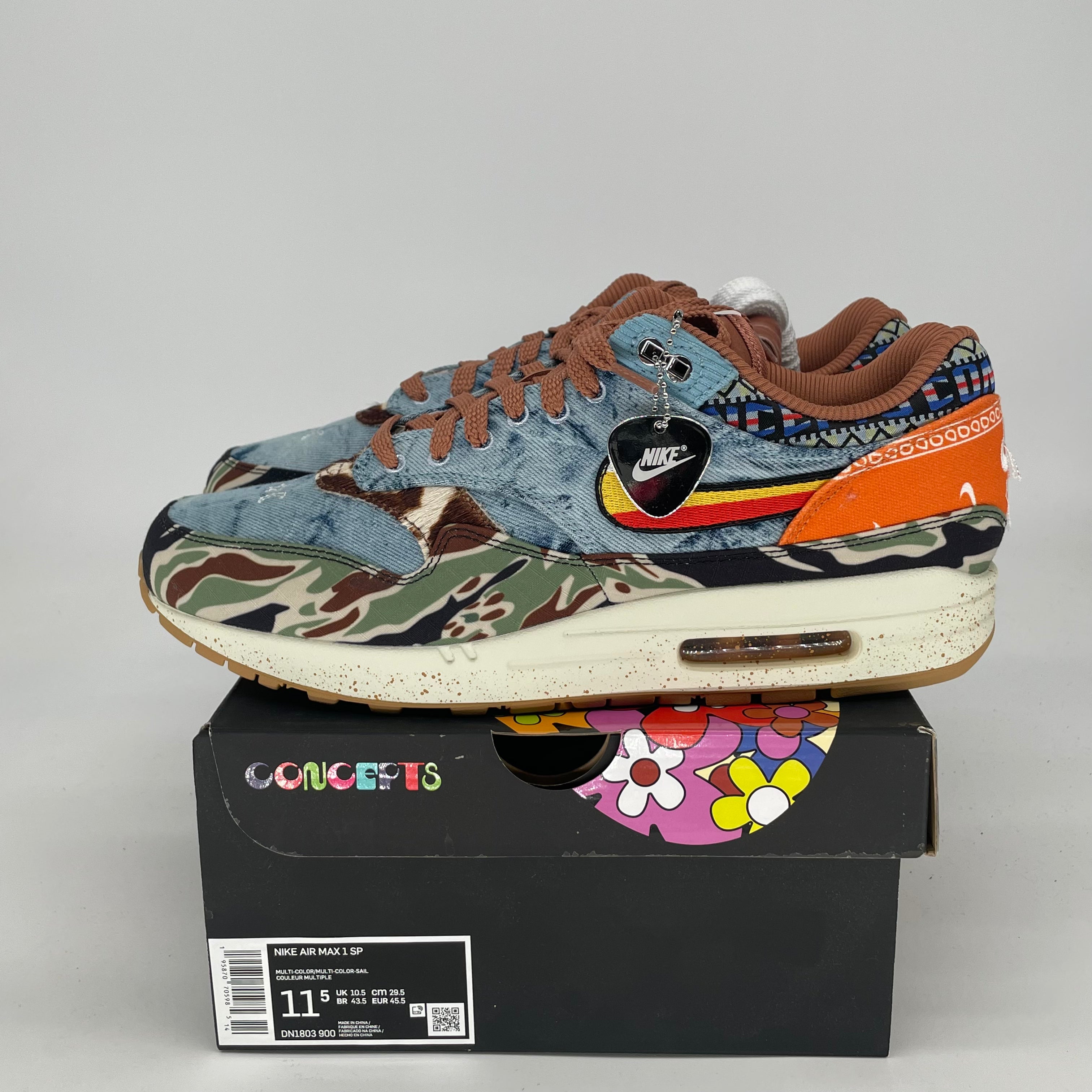 NIKE AIR MAX 1 CONCEPTS HEAVY DN1803-900 SIZE 11.5/13W