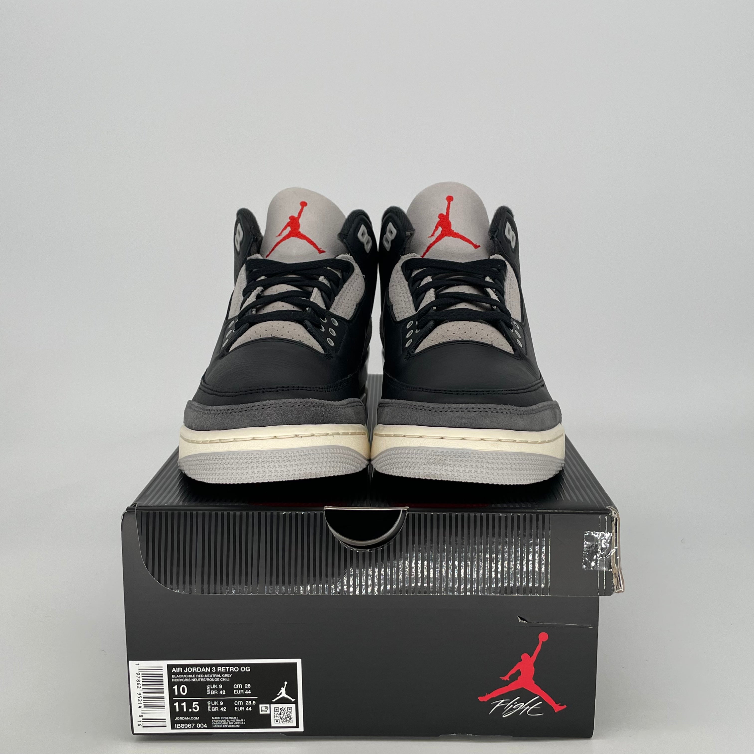 AIR JORDAN 3 RARE AIR IB8967-004 SIZE 10/11.5W