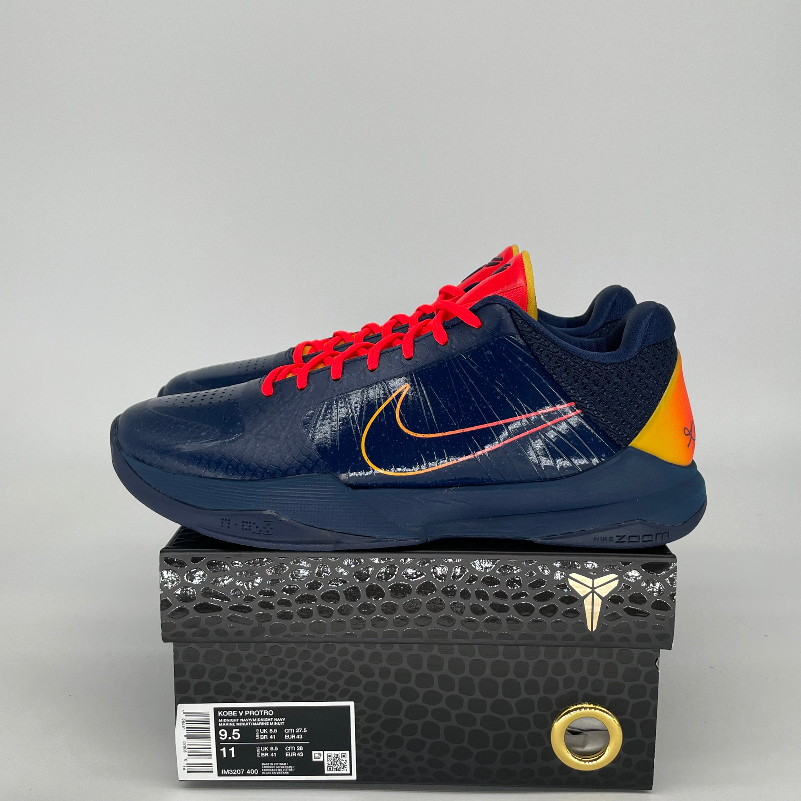NIKE KOBE 5 PROTRO CAITLIN CLARK INDIANA FEVER IM3207-400 SIZE 9.5/11W