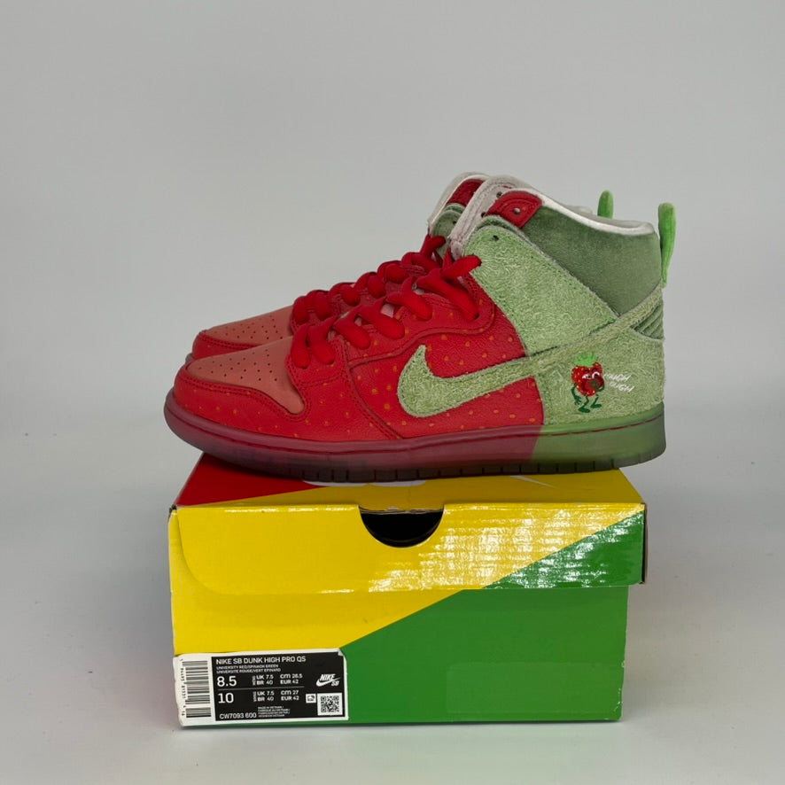NIKE SB DUNK HIGH STRAWBERRY COUGH SIZE 8.5/10W CW7093-600