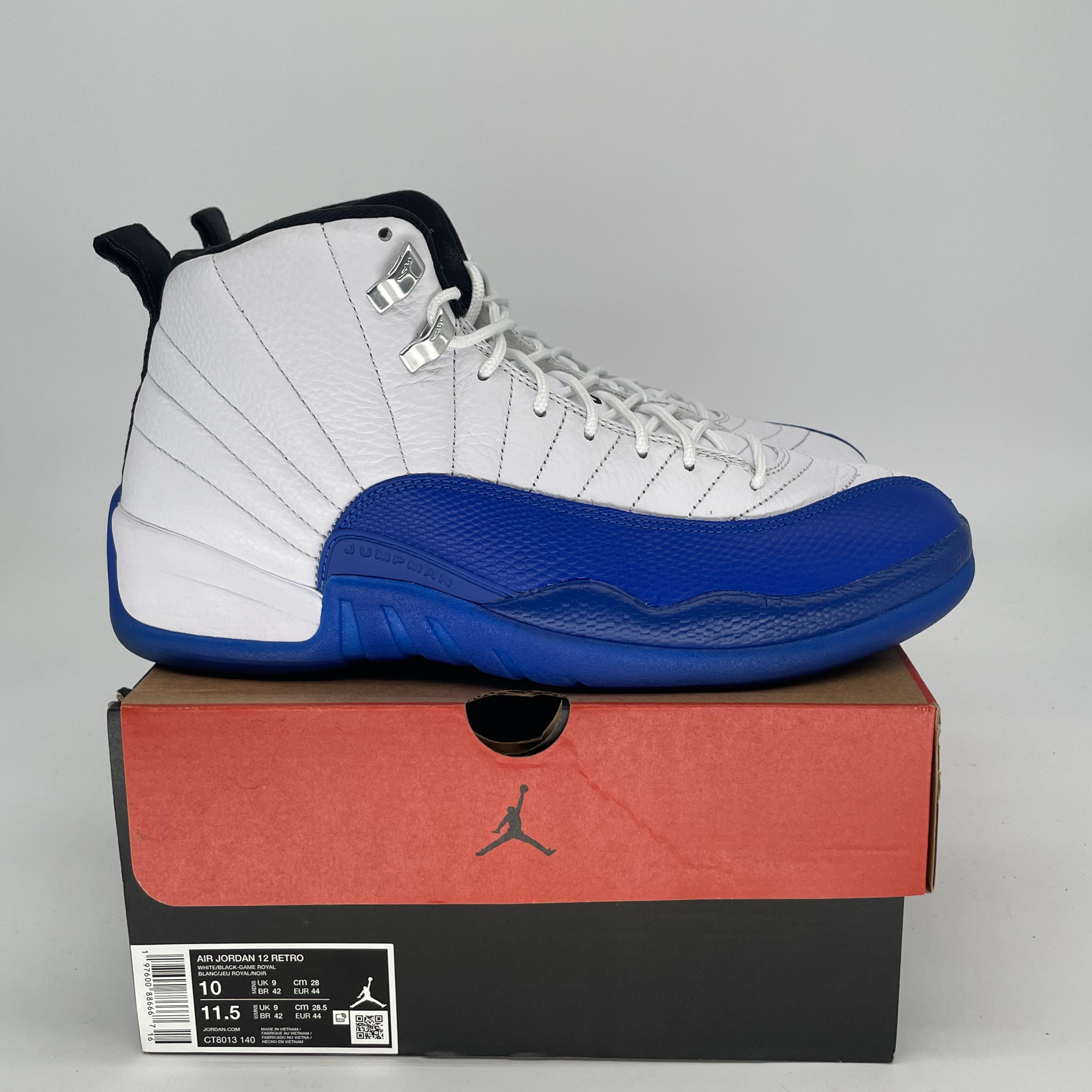 AIR JORDAN 12 BLUEBERRY CT8013-140 SIZE 10/11.5W