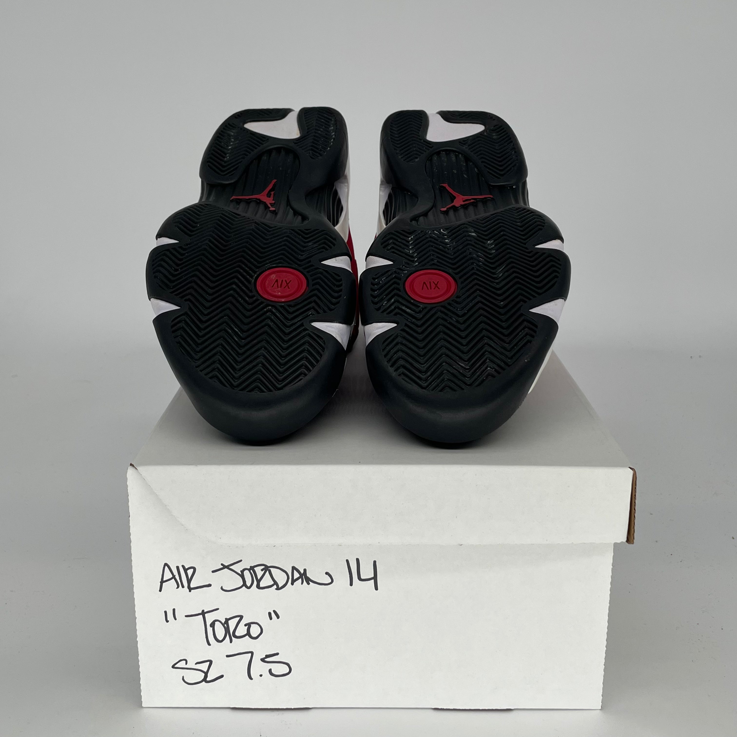 AIR JORDAN 14 TORO SIZE 7.5/9W 487471-006