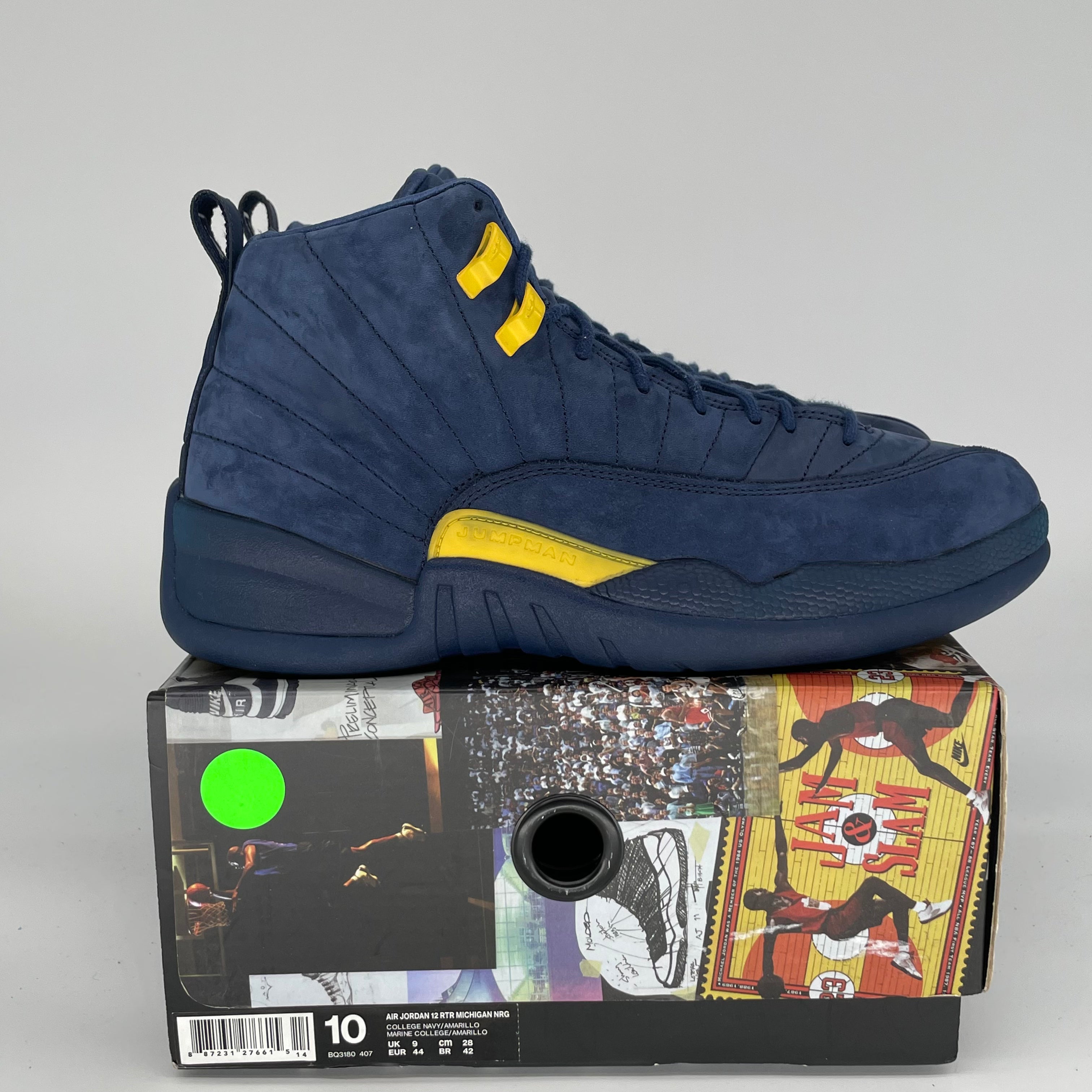 AIR JORDAN 12 MICHIGAN SIZE 10 BQ3180-407