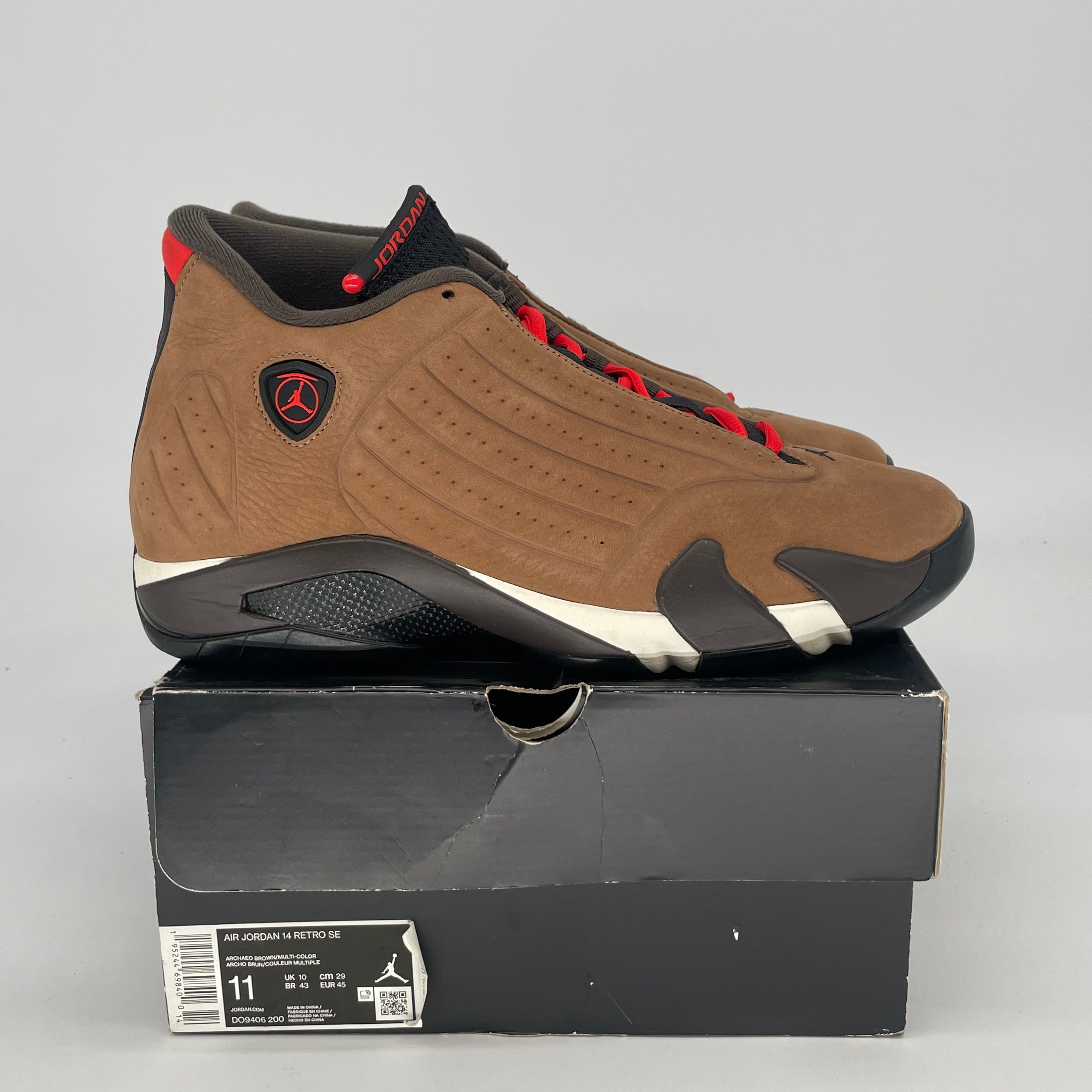 AIR JORDAN 14 WINTERIZED ARCHAEO BROWN DO9406-200 SIZE 11/12.5W