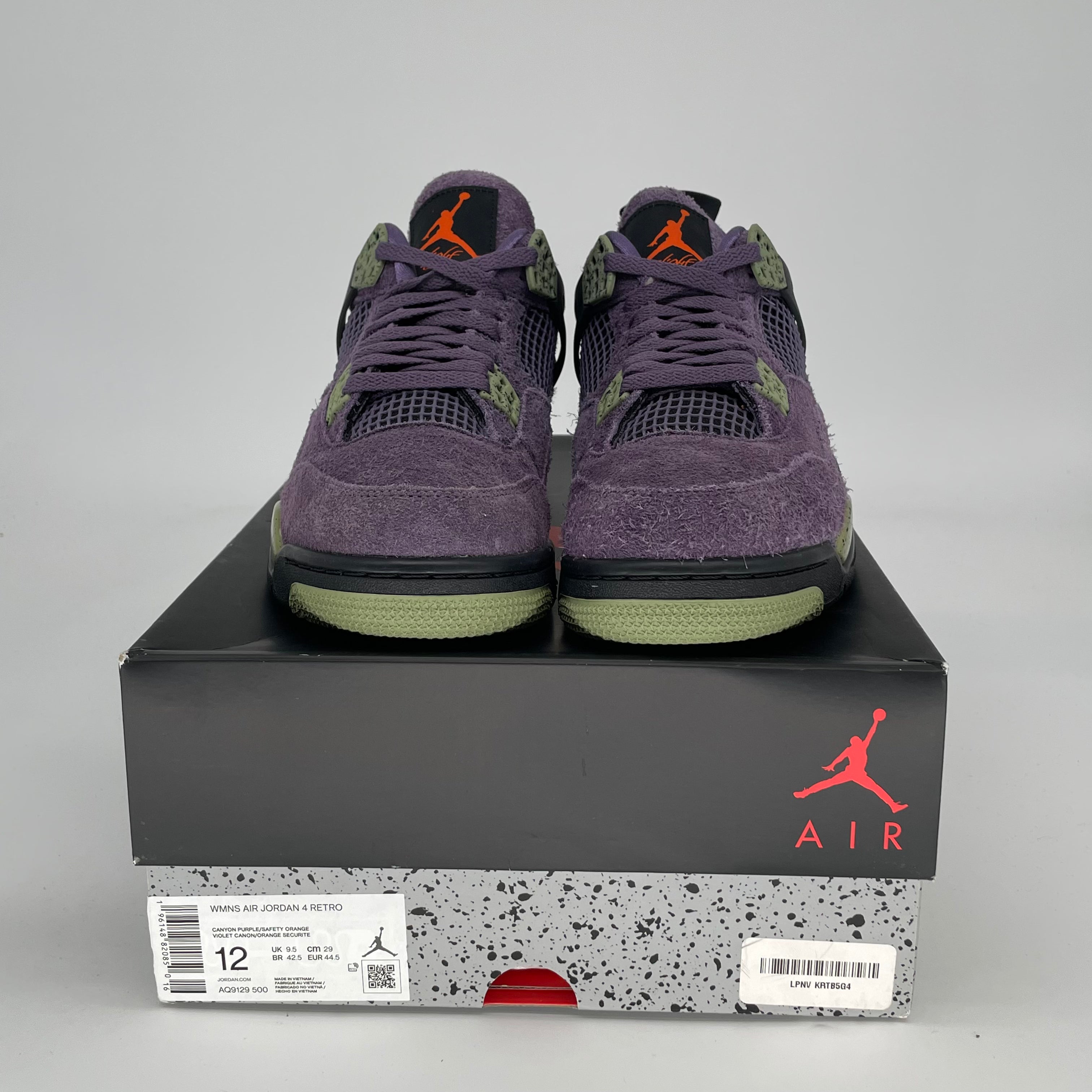 AIR JORDAN 4 CANYON PURPLE W SIZE 10.5/12W AQ9129-500