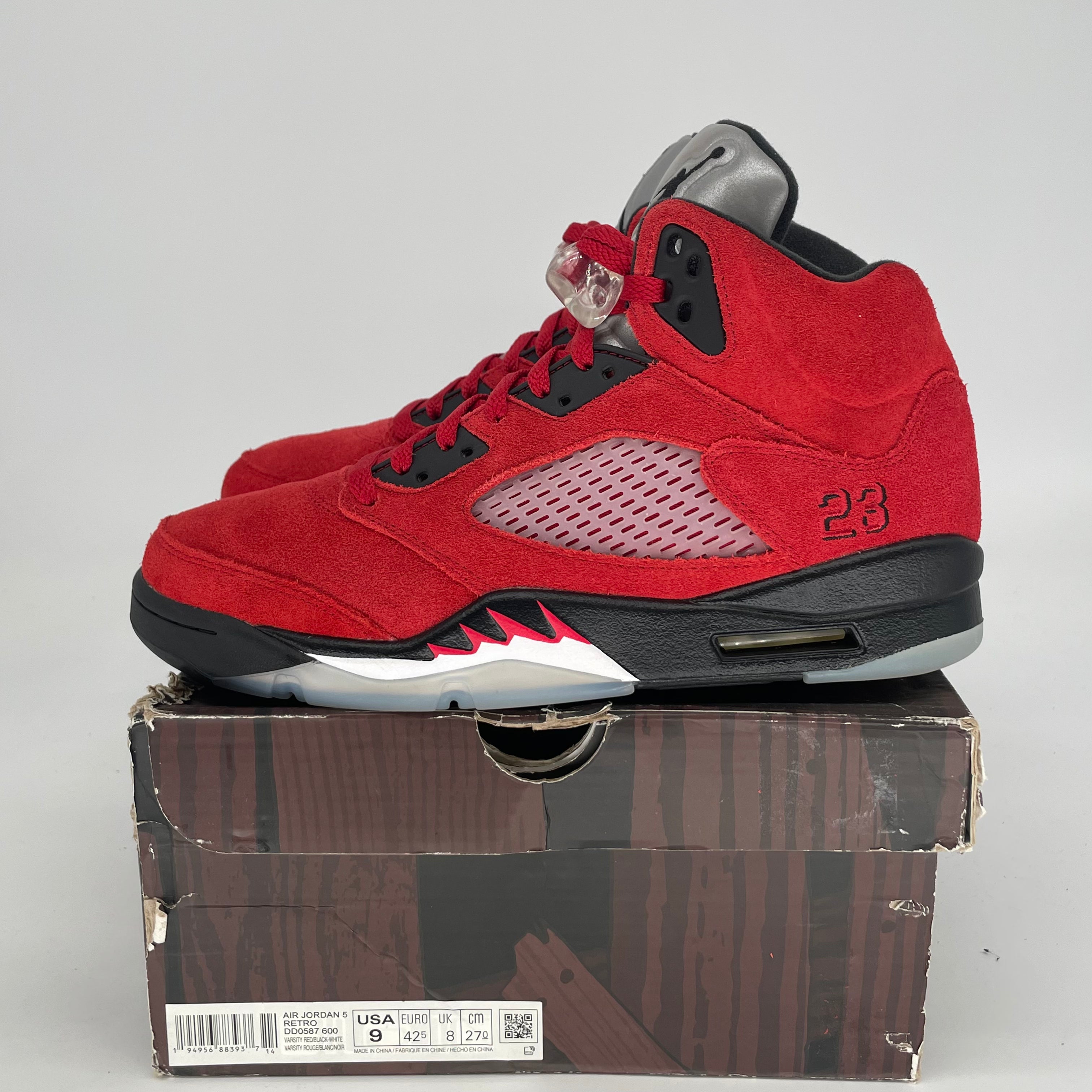 AIR JORDAN 5 RAGING BULL DD0587-600 SIZE 9/10.5W