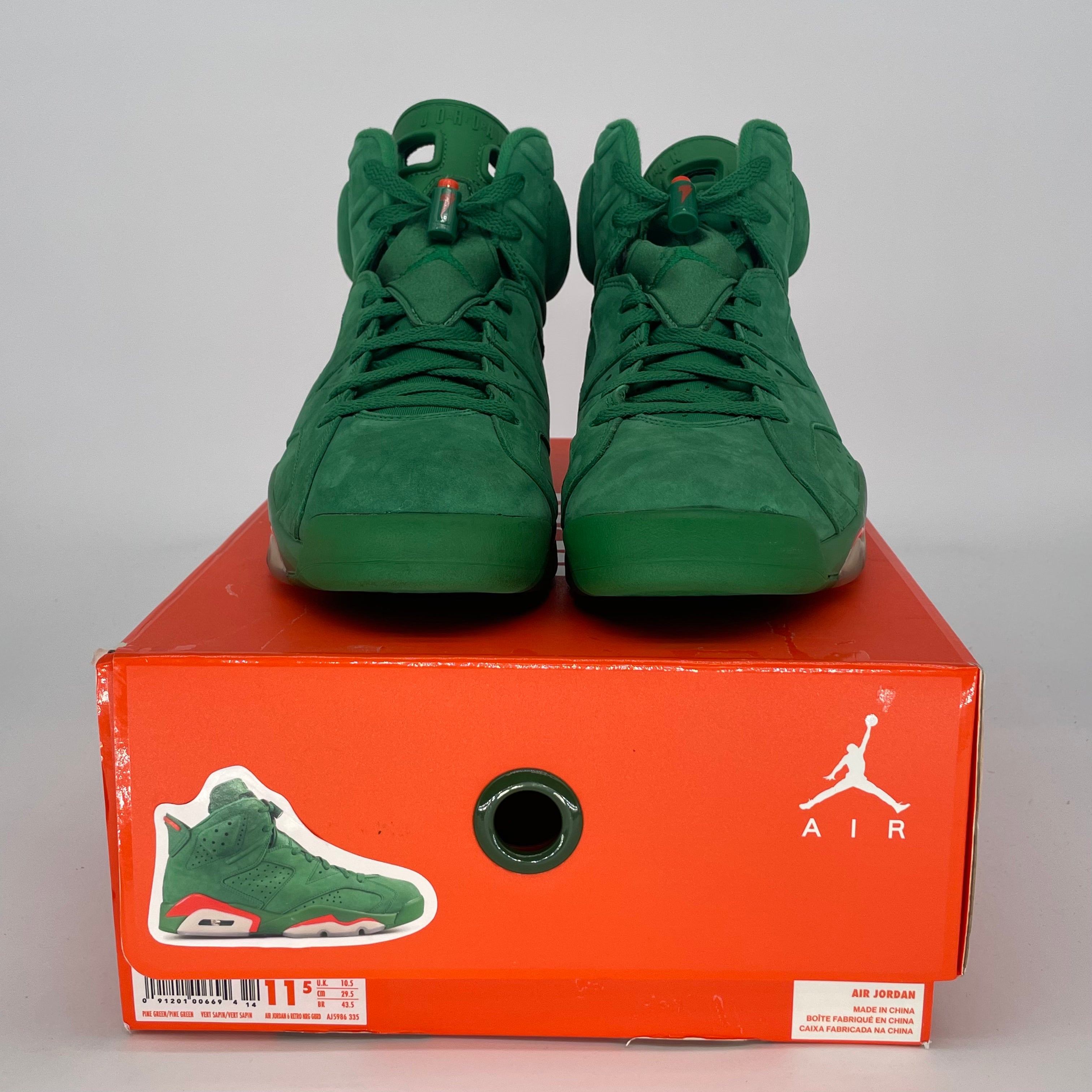 AIR JORDAN 6 GATORADE GREEN AJ5986-335 SIZE 11.5/13W