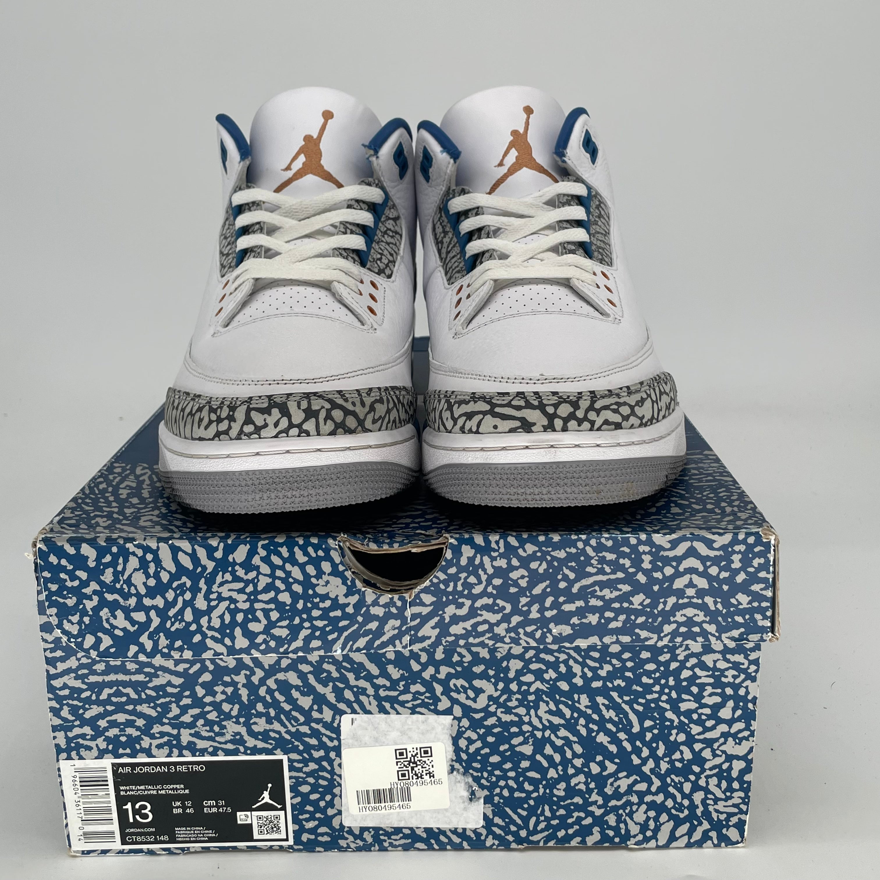 AIR JORDAN 3 WIZARDS SIZE 13/14.5W CT8532-148