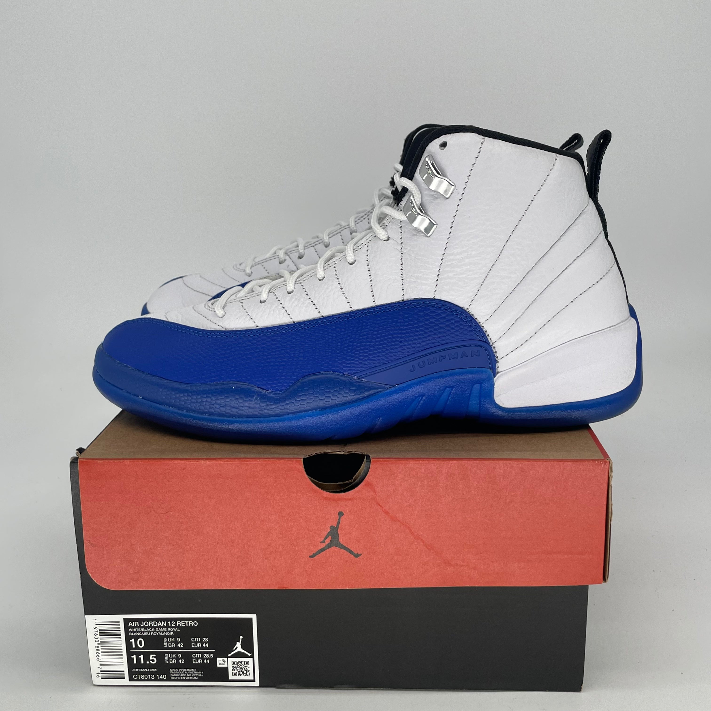 AIR JORDAN 12 BLUEBERRY CT8013-140 SIZE 10/11.5W