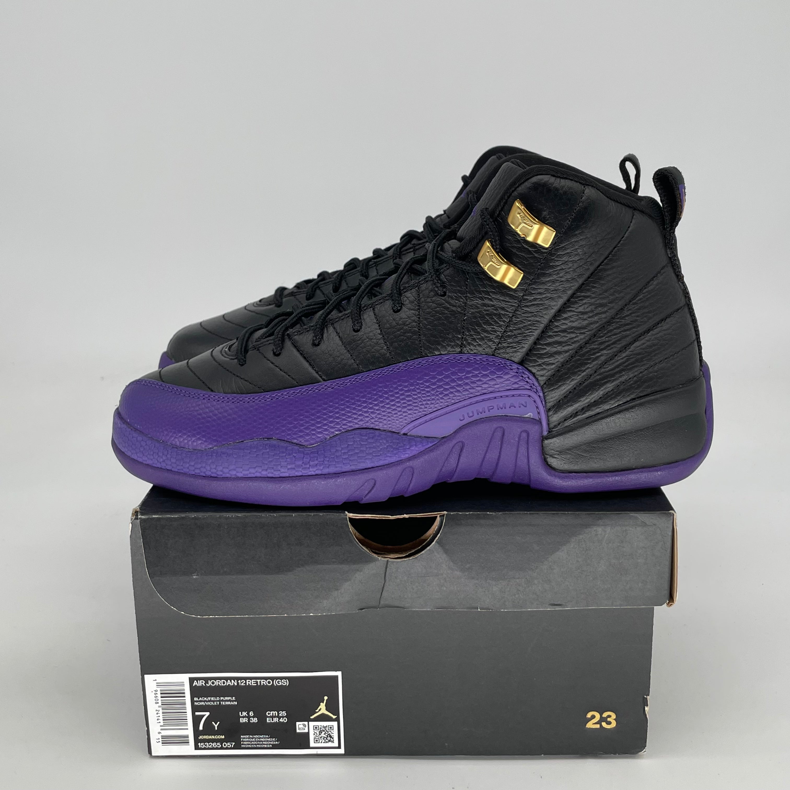 AIR JORDAN 12 FIELD PURPLE SIZE 7/8.5W 153265-057