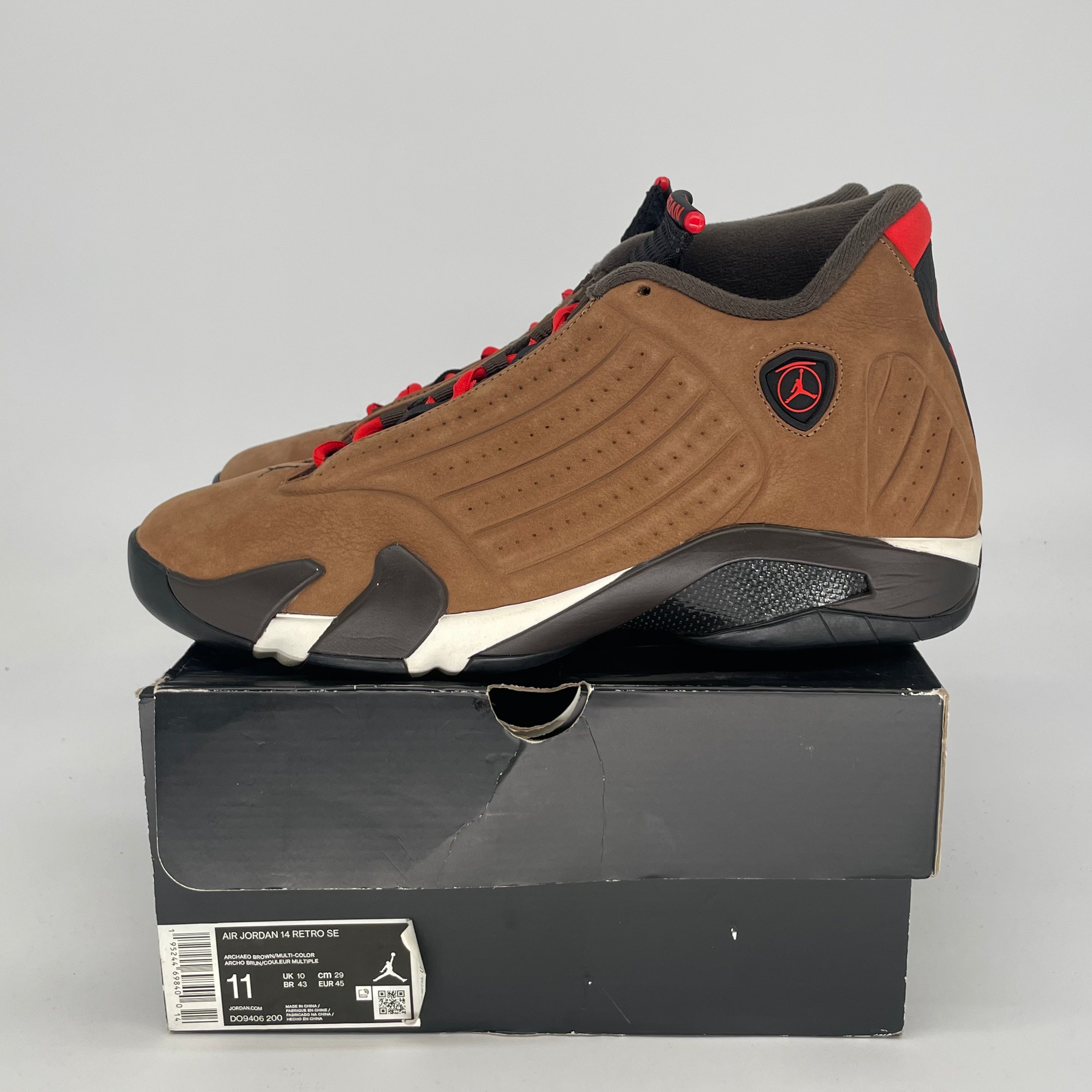 AIR JORDAN 14 WINTERIZED ARCHAEO BROWN DO9406-200 SIZE 11/12.5W