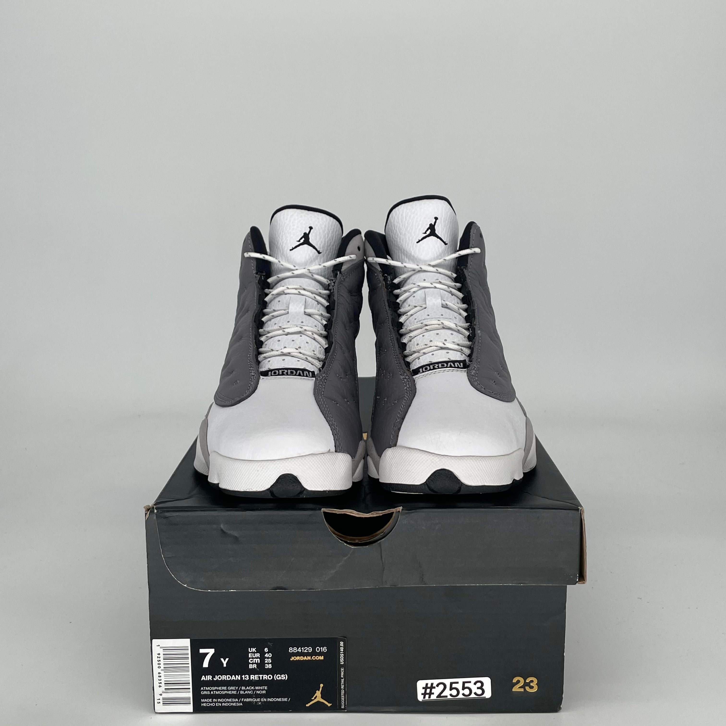 AIR JORDAN 13 ATMOSPHERE GREY 884129-016 SIZE 7/8.5W