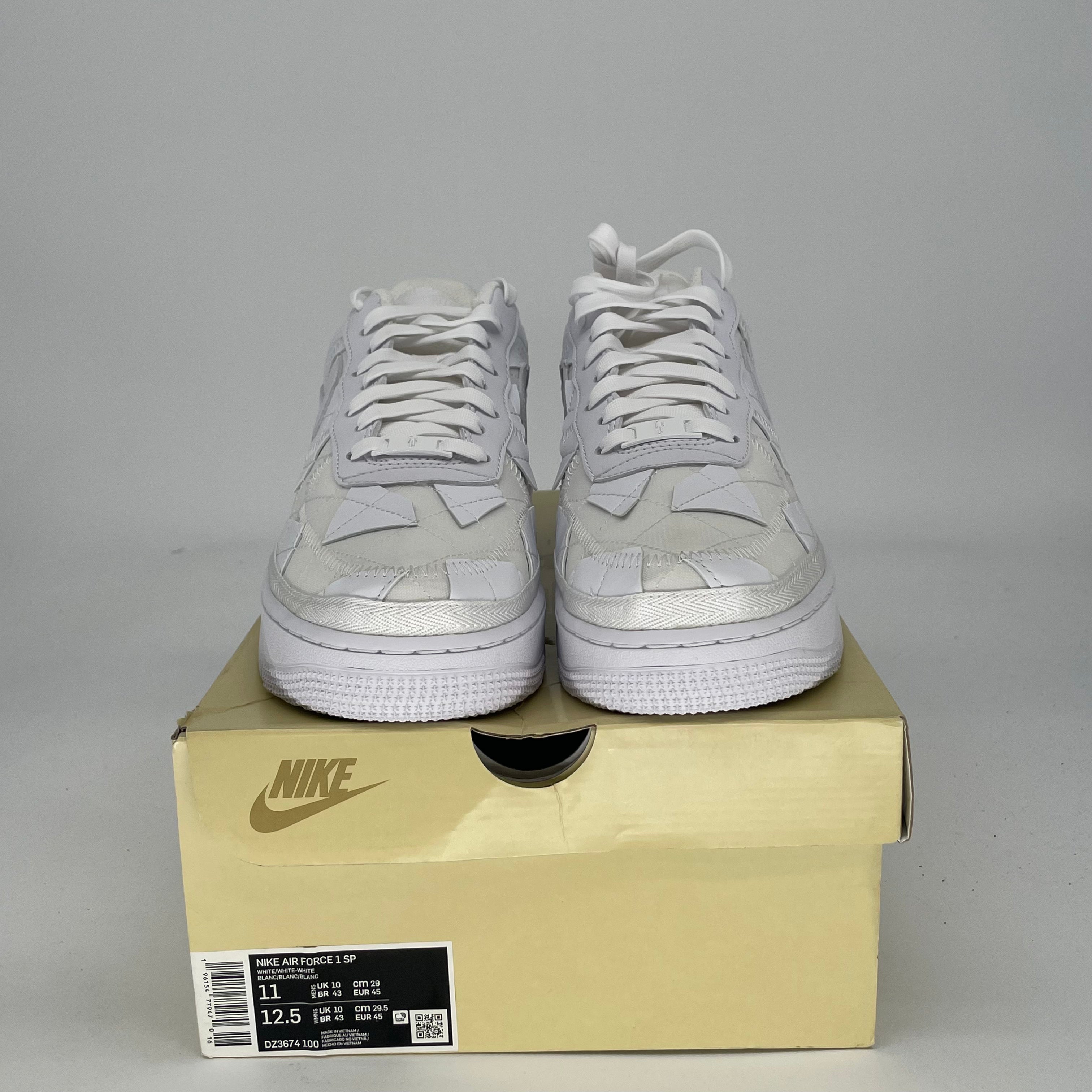 NIKE AIR FORCE 1 LOW BILLIE EILISH TRIPLE WHITE DZ3674-100 SIZE 11/12.5W