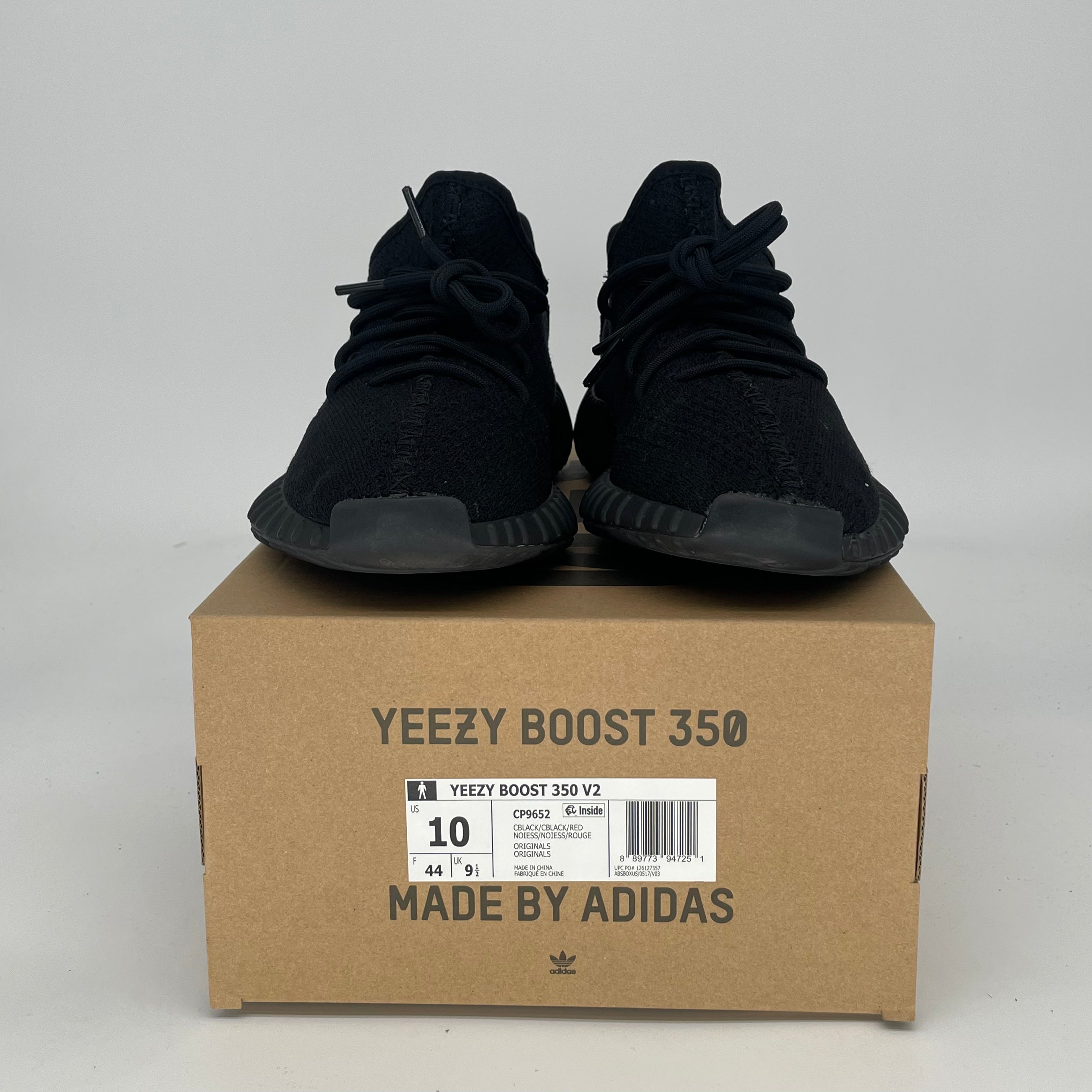 ADIDAS YEEZY 350 V2 BLACK RED CP9652 SIZE 10/11.5W