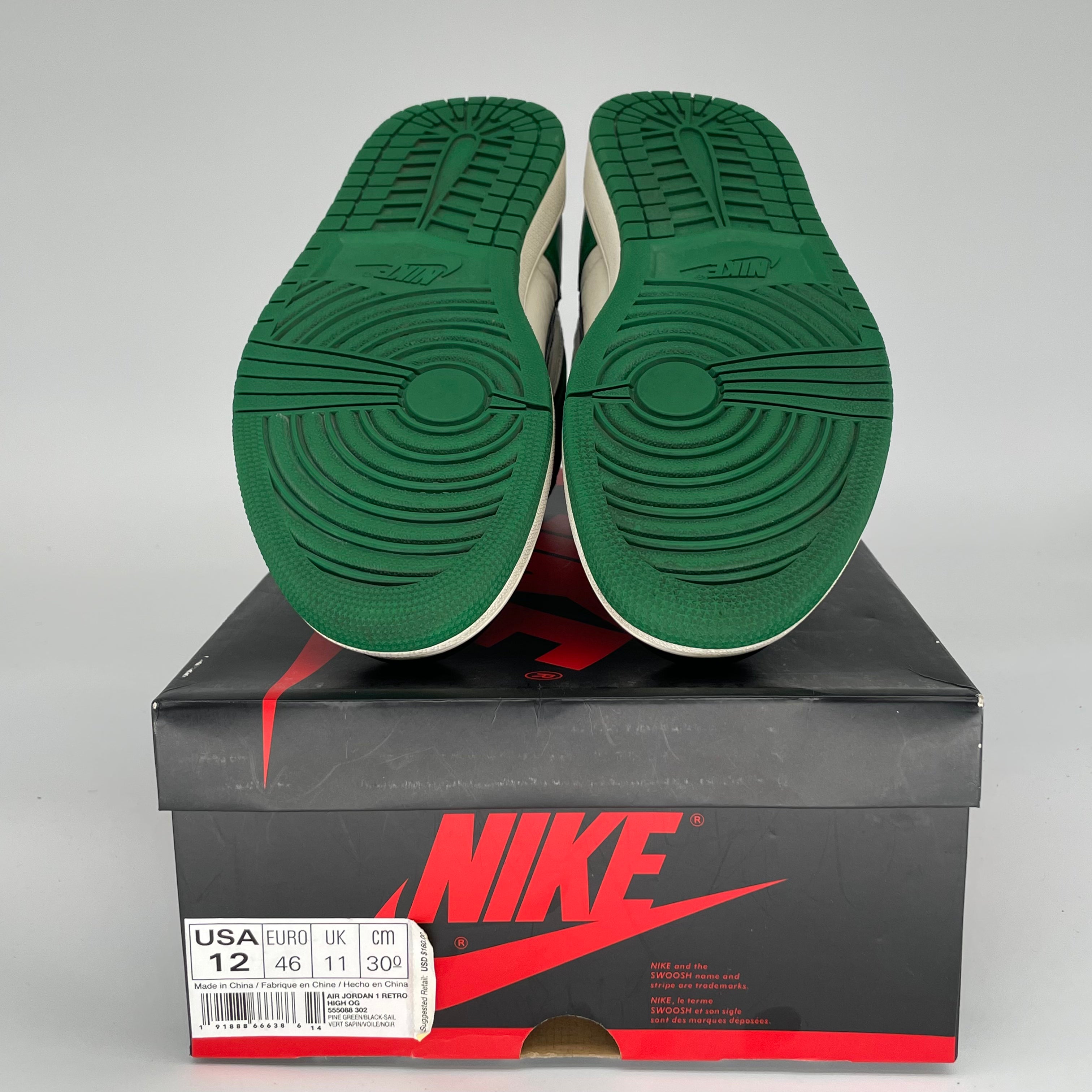 AIR JORDAN 1 PINE GREEN SIZE 12 555088-302